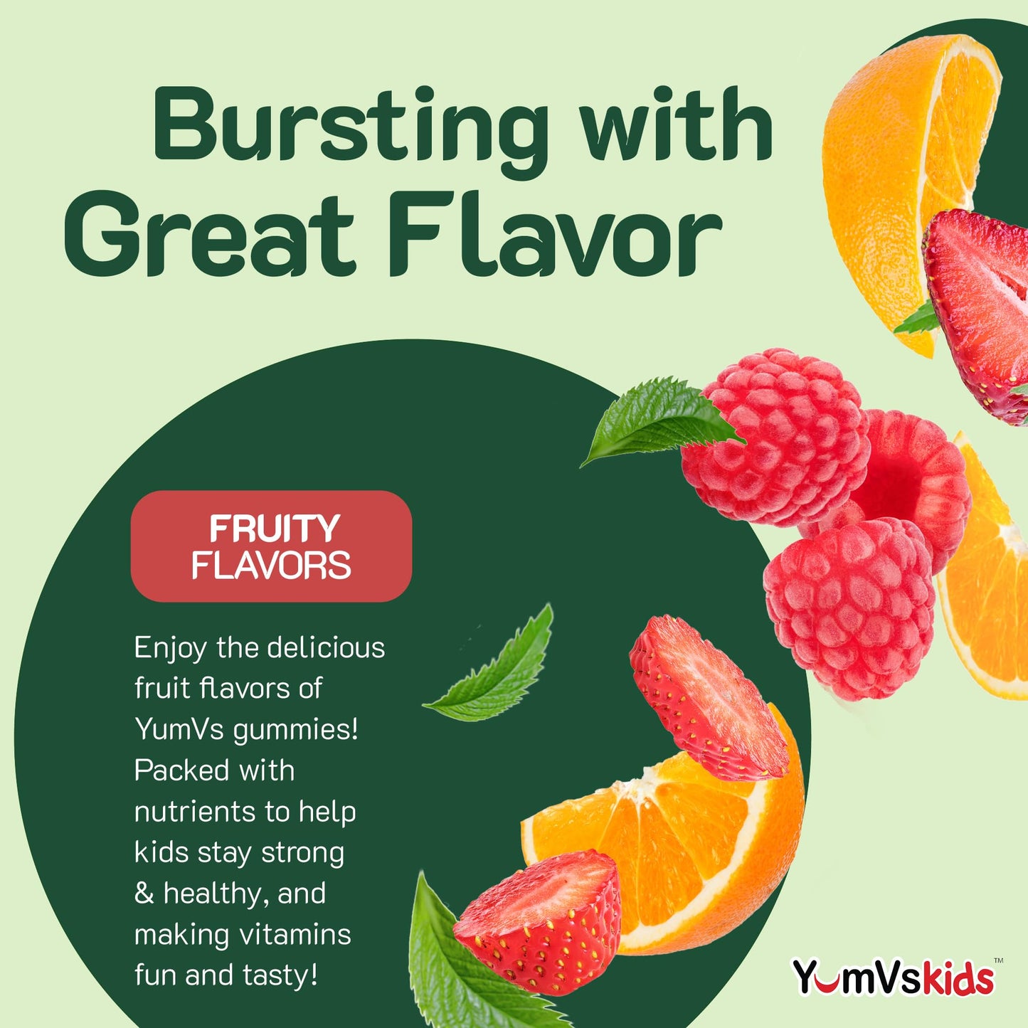 YumVs Kids Multivitamin Gummies - Fruit Flavored Chewable Children's Multivitamin - Kids Vitamins Multivitamin Gummy with 12 Minerals & Vitamins A C D3 E B6 B12 - Kosher Halal Gluten Free (60 Count) - Nirvana Guru