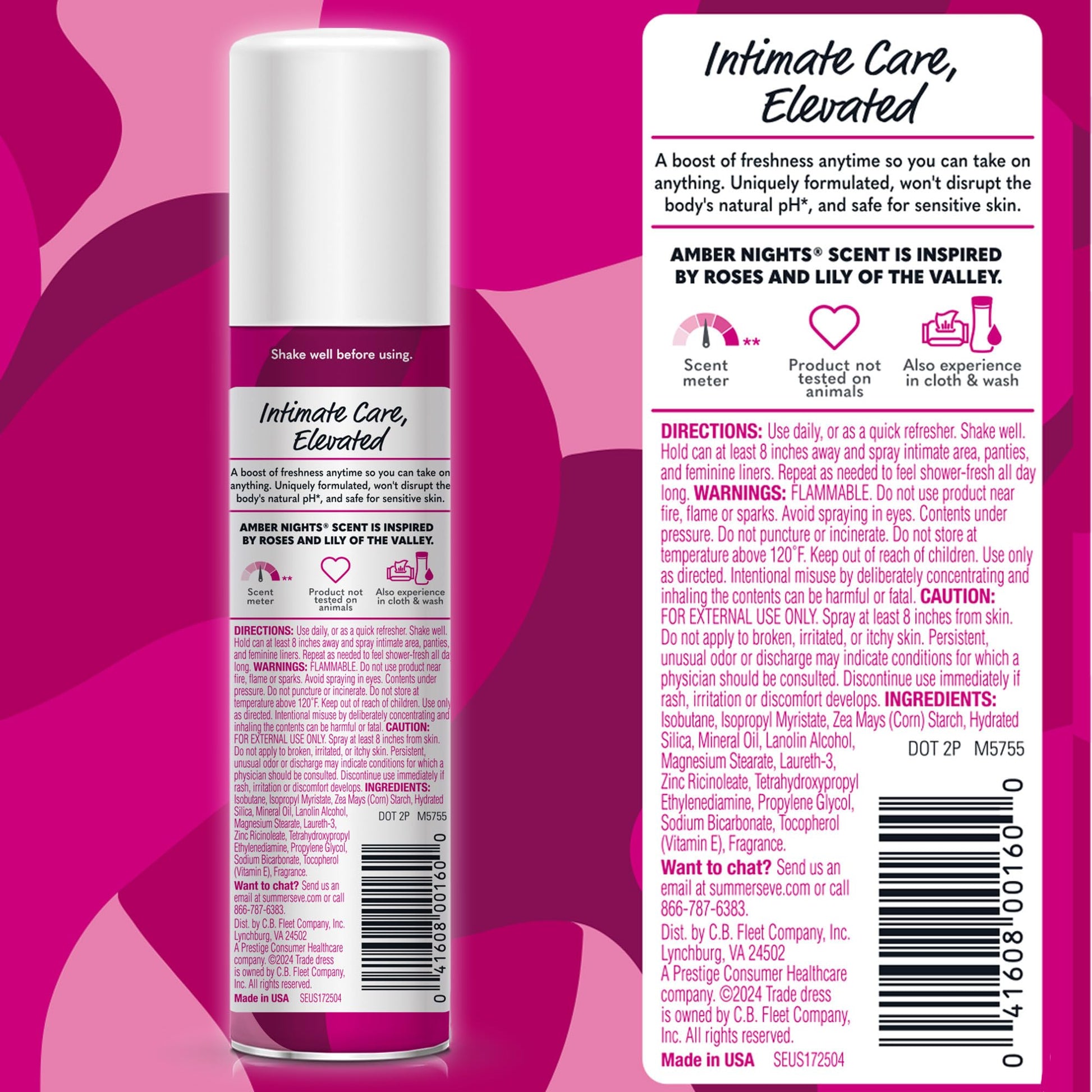 Summer's Eve Blissful Escape Daily Refreshing Feminine Spray, 2 oz Nirvana Guru