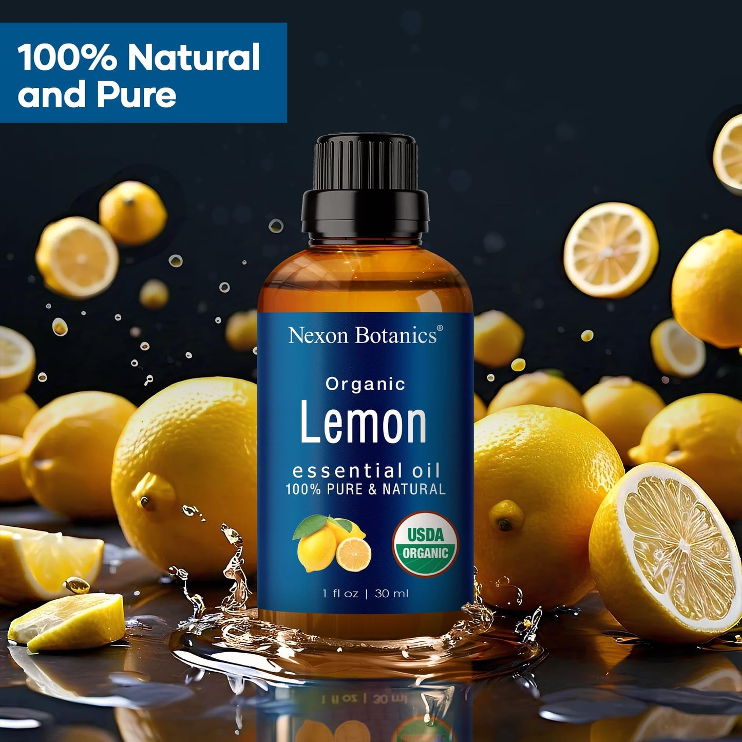 Organic Lavender Essential Oil 30 ml - Pure Natural Oils for Diffuser, Aromatherapy, Skin & Hair Care - Aceite De Lavanda Orgánico - Nexon Botanics - Nirvana Guru