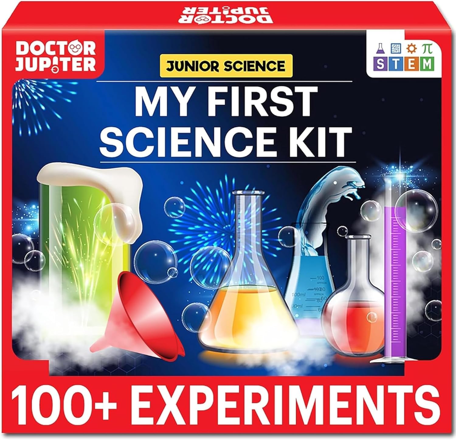 Doctor Jupiter My First Science Kit for Kids Ages 4-5-6-7-8 | Birthday Gift Ideas for 4+ Year Old Boys & Girls | Toy Stem Kit with 100+ Experiments | Learning & Educational Projects Nirvana Guru
