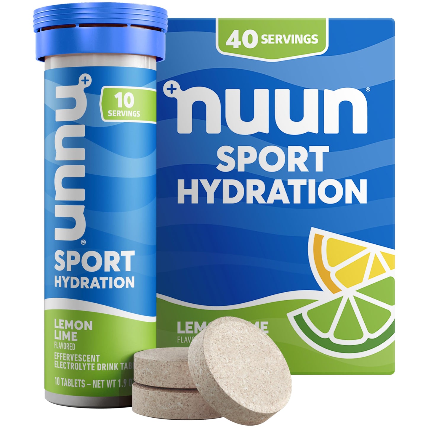 Nuun Sport Electrolyte Tablets with Magnesium, Calcium, Potassium, Chloride & Sodium, Gluten Free & Vegan, Strawberry Lemonade, 4 Pack (40 Servings Total)