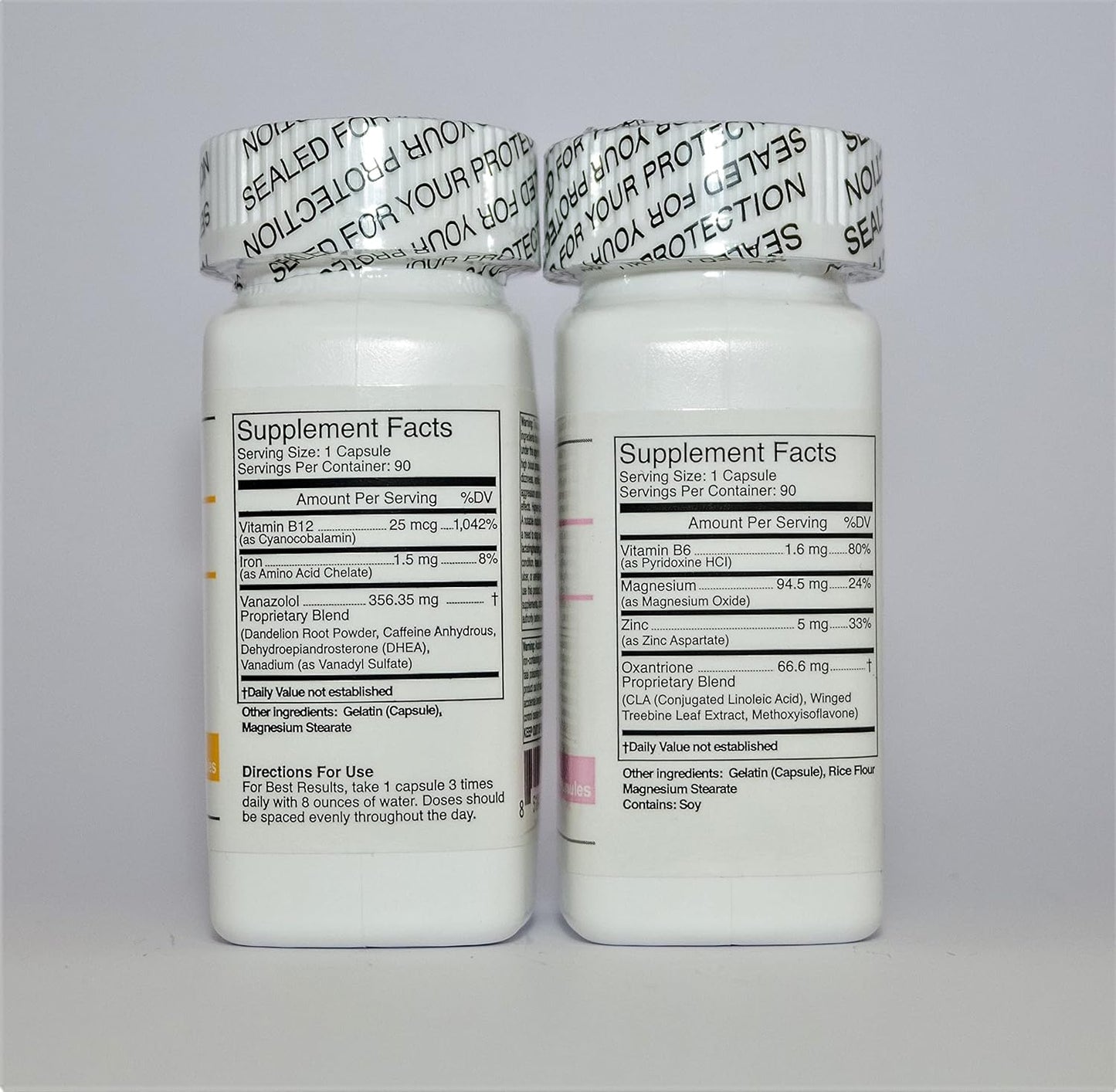 Endurance & Energy Combo - (Strength Enhancement) - Winn-50, VAR 10-180 Capsules - 1 Month Supply - 2 Bottles Nirvana Guru