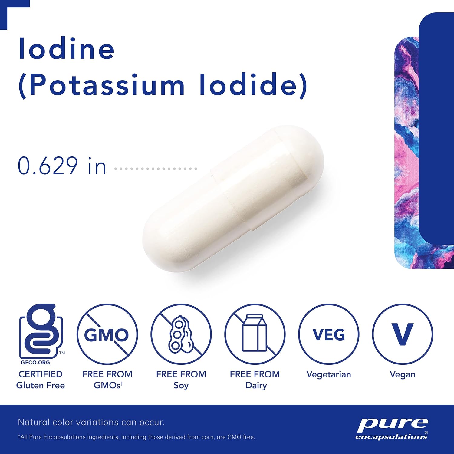 Pure Encapsulations Iodine - Supplement to Support The Thyroid & Help Maintain Healthy Cellular Metabolism - with Premium Potassium Iodide - 120 Capsules - Nirvana Guru