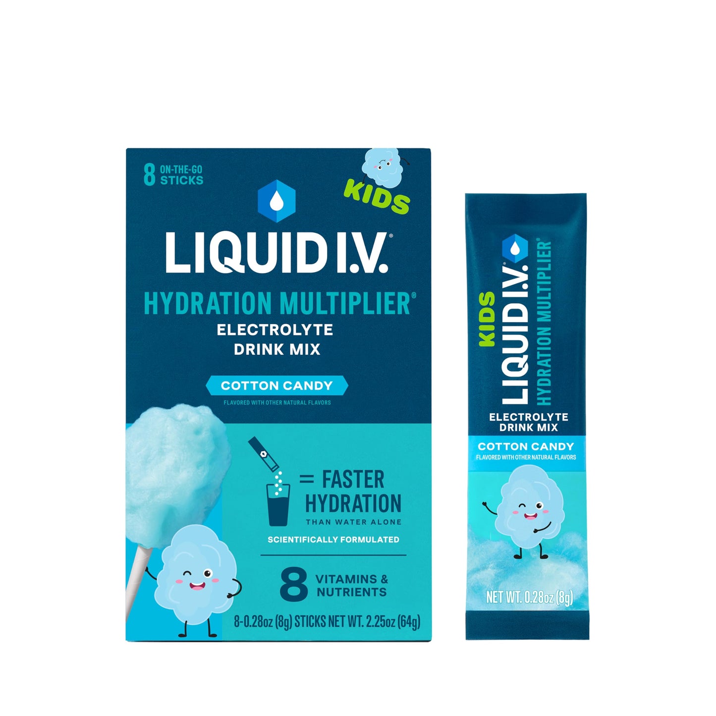 Liquid I.V.® Hydration Multiplier® +Kids - Crisp Red Apple | Electrolyte Powder Drink Mix | 2 Pack (16 Servings) - Nirvana Guru