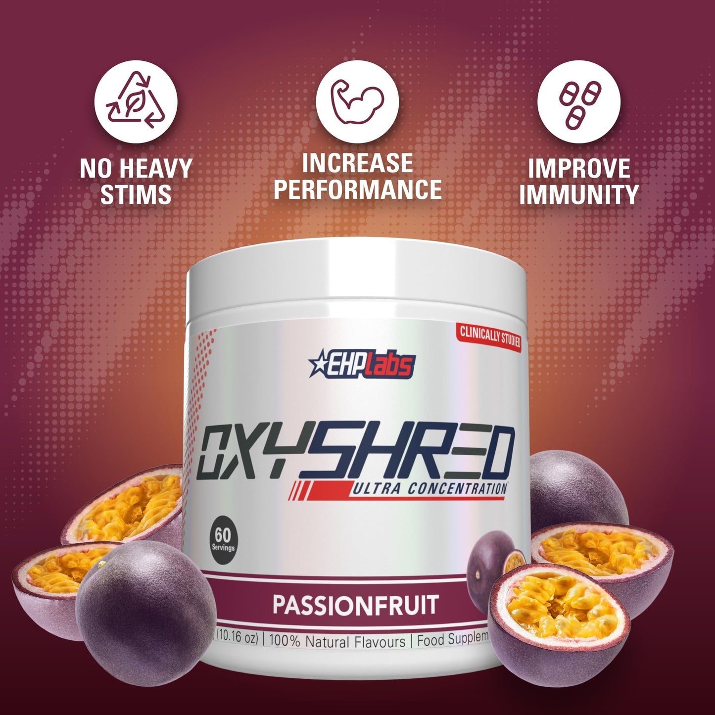 EHP Labs OxyShred Pre Workout Powder - Preworkout Powder with L Glutamine & Acetyl L Carnitine, Energy Boost Drink - Mango, 60 Servings Nirvana Guru