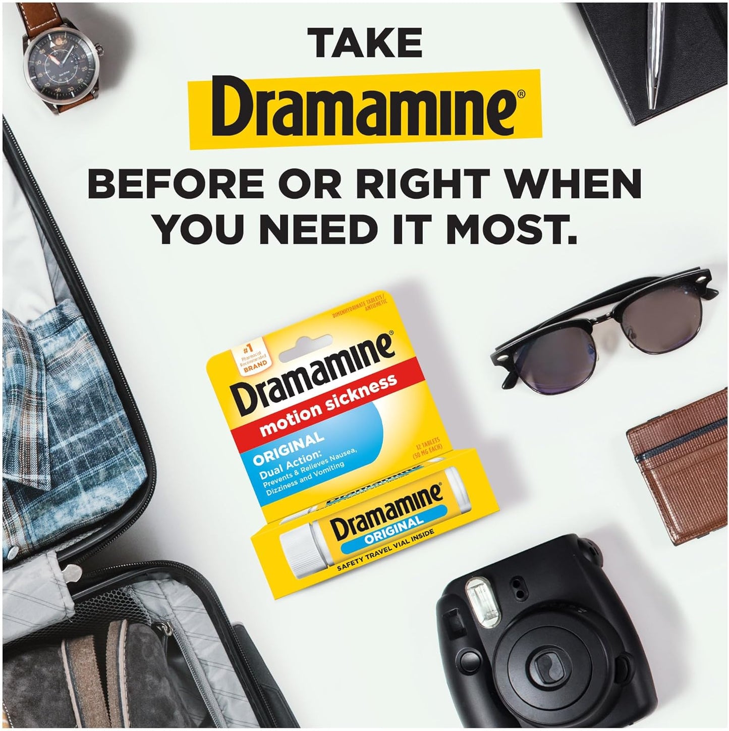 Dramamine Original, Motion Sickness Relief, 36 Count