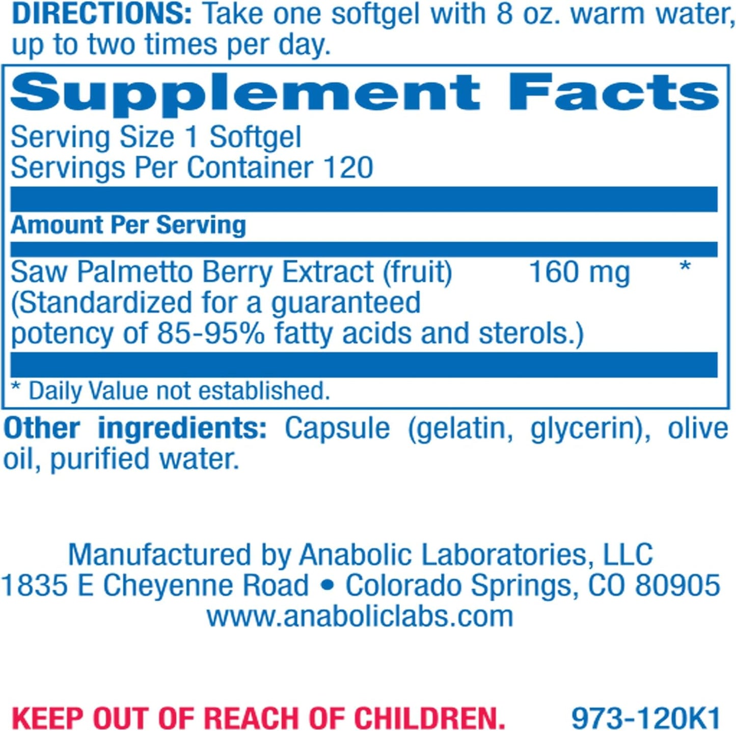 High Absorption Saw Palmetto for Men - Herbal Urinary and Prostate Health Supplement for Men with Saw Palmetto Extract - Non-GMO & Made in The USA in cGMP Facilities - Up to 120 Servings Nirvana Guru