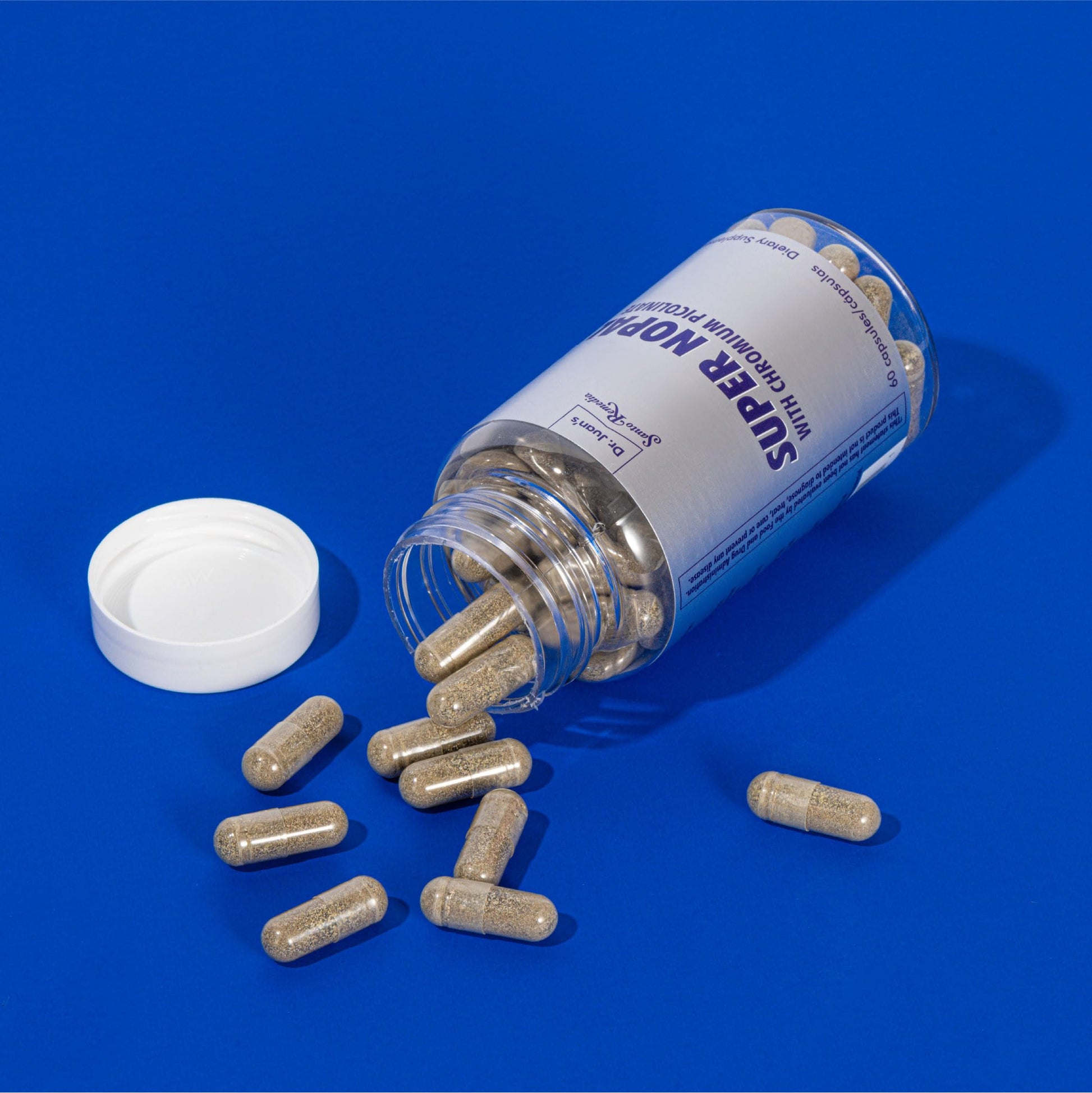 Santo Remedio Super Nopal, Exclusive Formula with Nopal, Gurmar (Gymnema Silvestre), Chromium Picolinate and Vanadyl Sulfate. 60 Capsules (30 Servings) Nirvana Guru