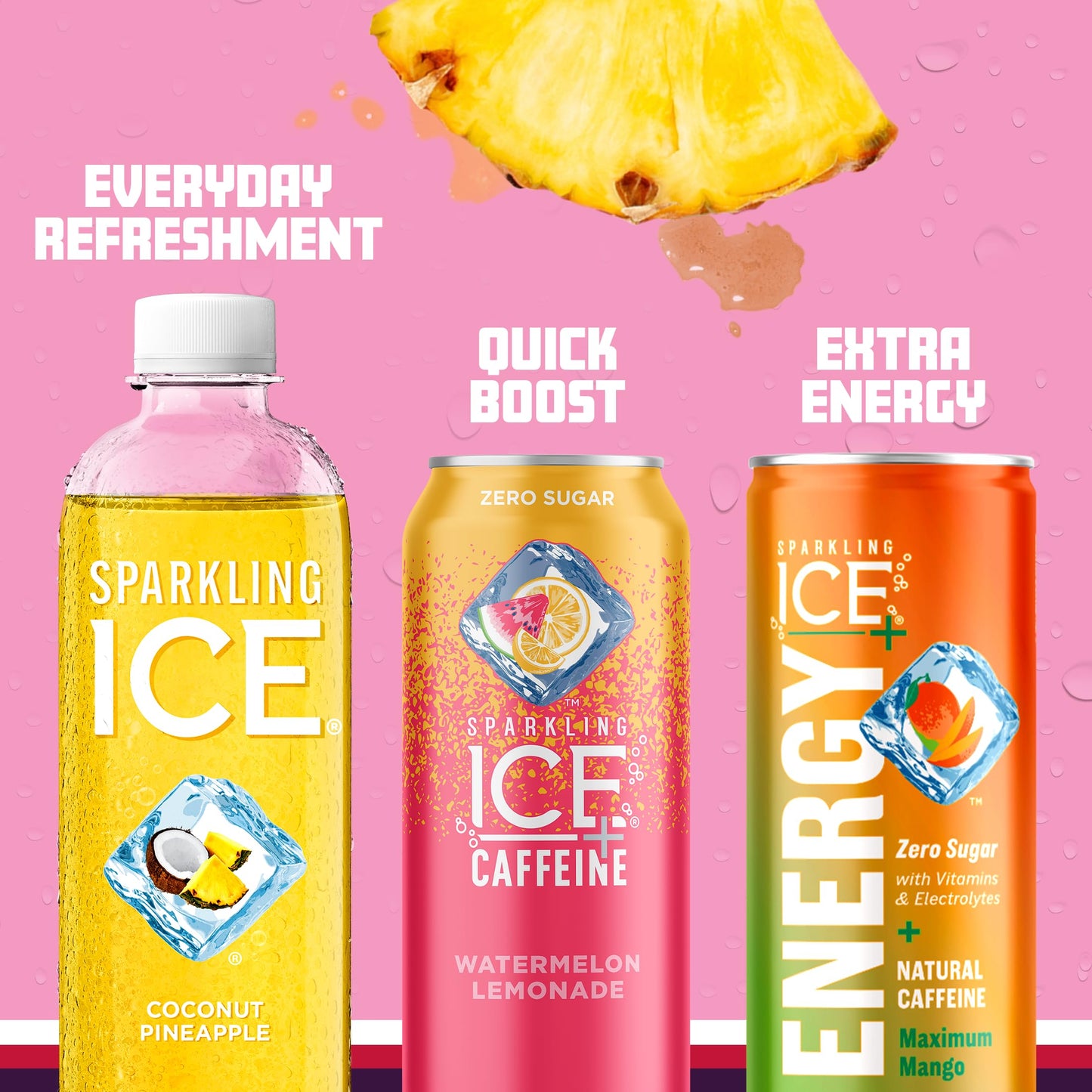 Sparkling Ice Purple Variety Pack, Flavored Water, Zero Sugar, with Vitamins and Antioxidants, 17 fl oz, 12 count (Black Raspberry, Cherry Limeade, Orange Mango, Kiwi Strawberry) - Nirvana Guru