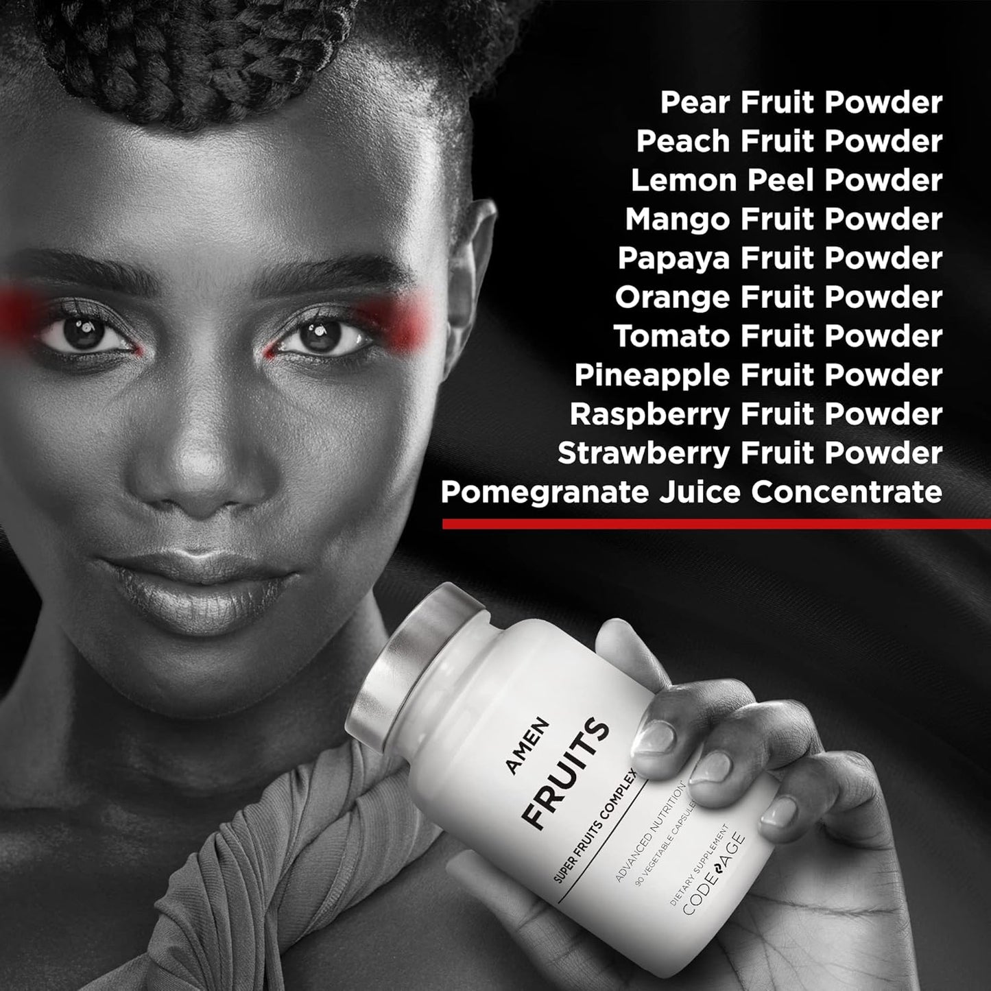 Amen Fruits, Daily Fruits Vitamins Supplements, Over 20 Whole Fruit Extracts - Raw Multivitamin, Berries, Antioxidant Polyphenols Superfood & Flavonoids - Non-GMO - 90 Capsules Nirvana Guru