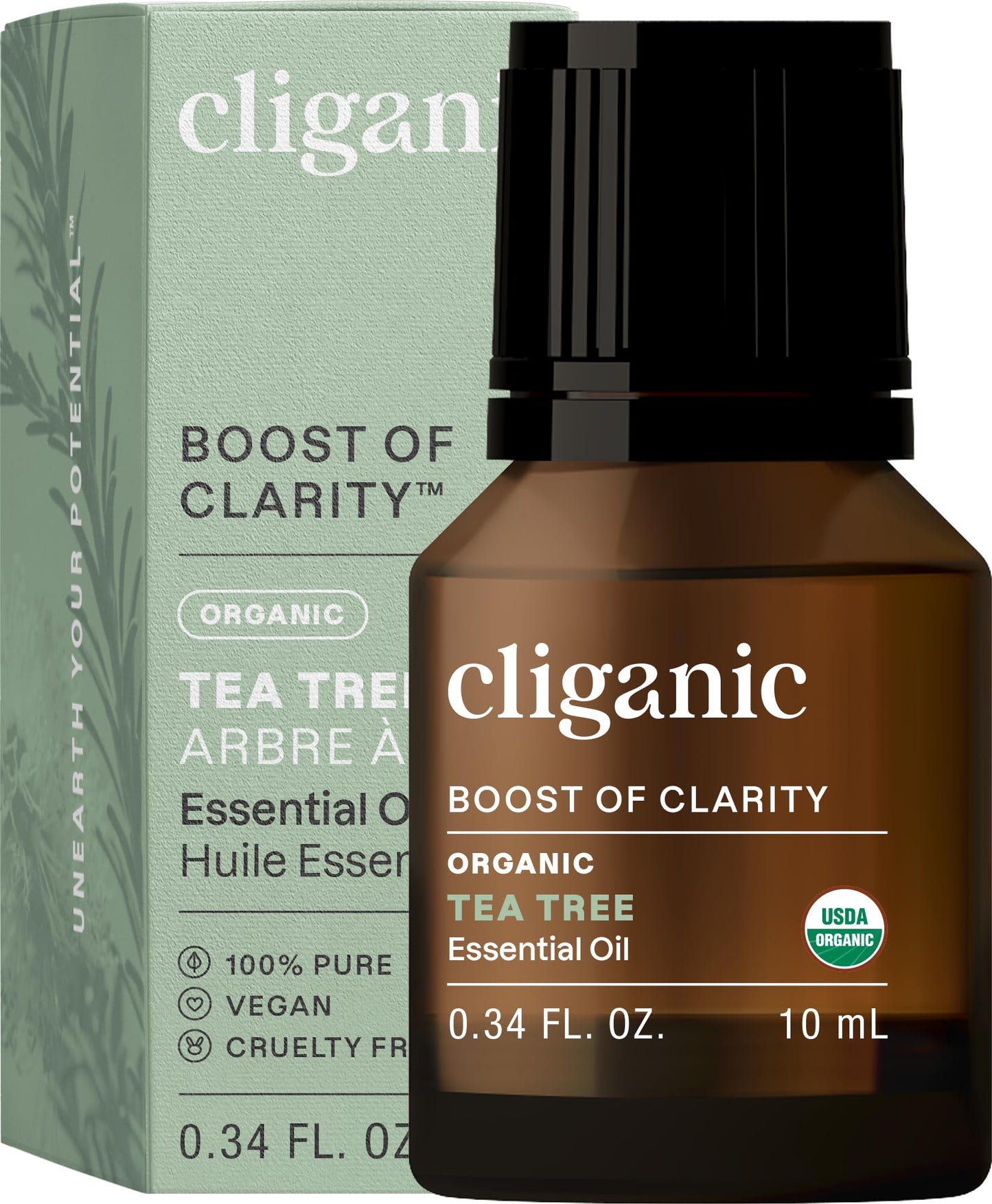 Cliganic Organic Lavender Essential Oil - 100% Pure Natural Undiluted, for Aromatherapy Diffuser | Non-GMO Verified (Packaging May Vary)