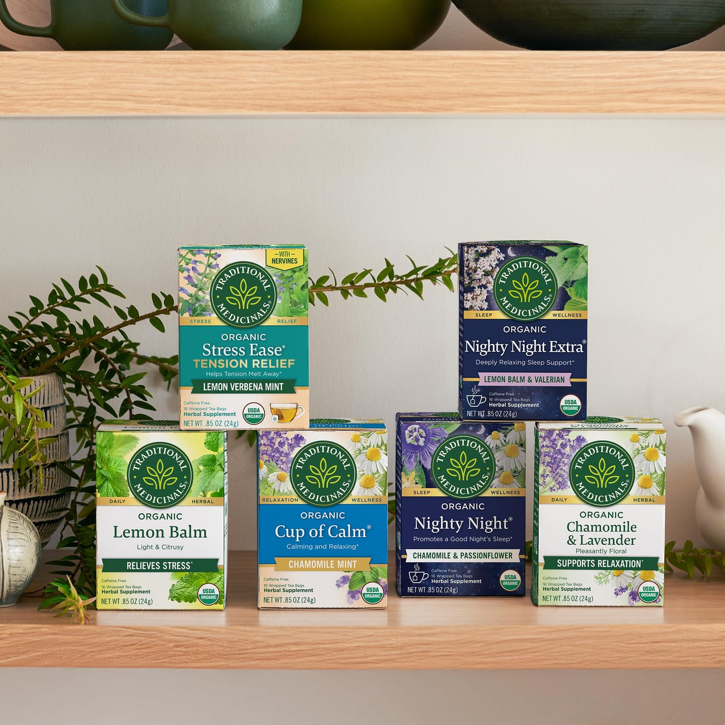 Traditional Medicinals Organic Nighty Night Extra Tea With Valerian Root for Relaxation, 16 Tea Bags (Pack of 1) - Nirvana Guru
