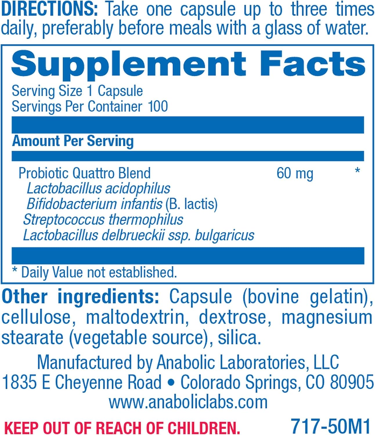 Advanced Digestive Probiotics for Women & Men - 4 in 1 Quadbiotic for Women & Men with Lactobacillus and Bifidobacterium Probiotics for Digestive Health Bloating and Constipation - 100 Servings Nirvana Guru