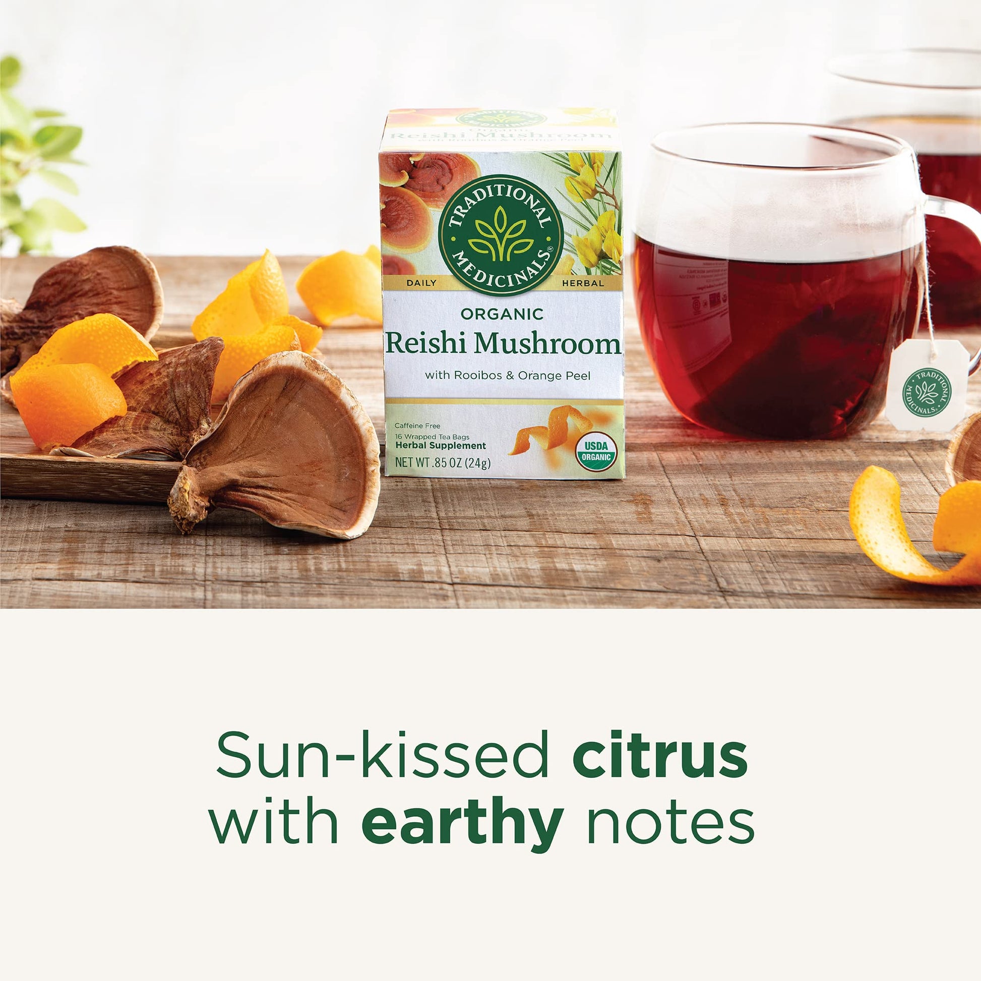 Traditional Medicinals Organic Red Clover, Caffeine Free, 16 Wrapped Tea Bags, 1.13 oz (32 g) - Nirvana Guru