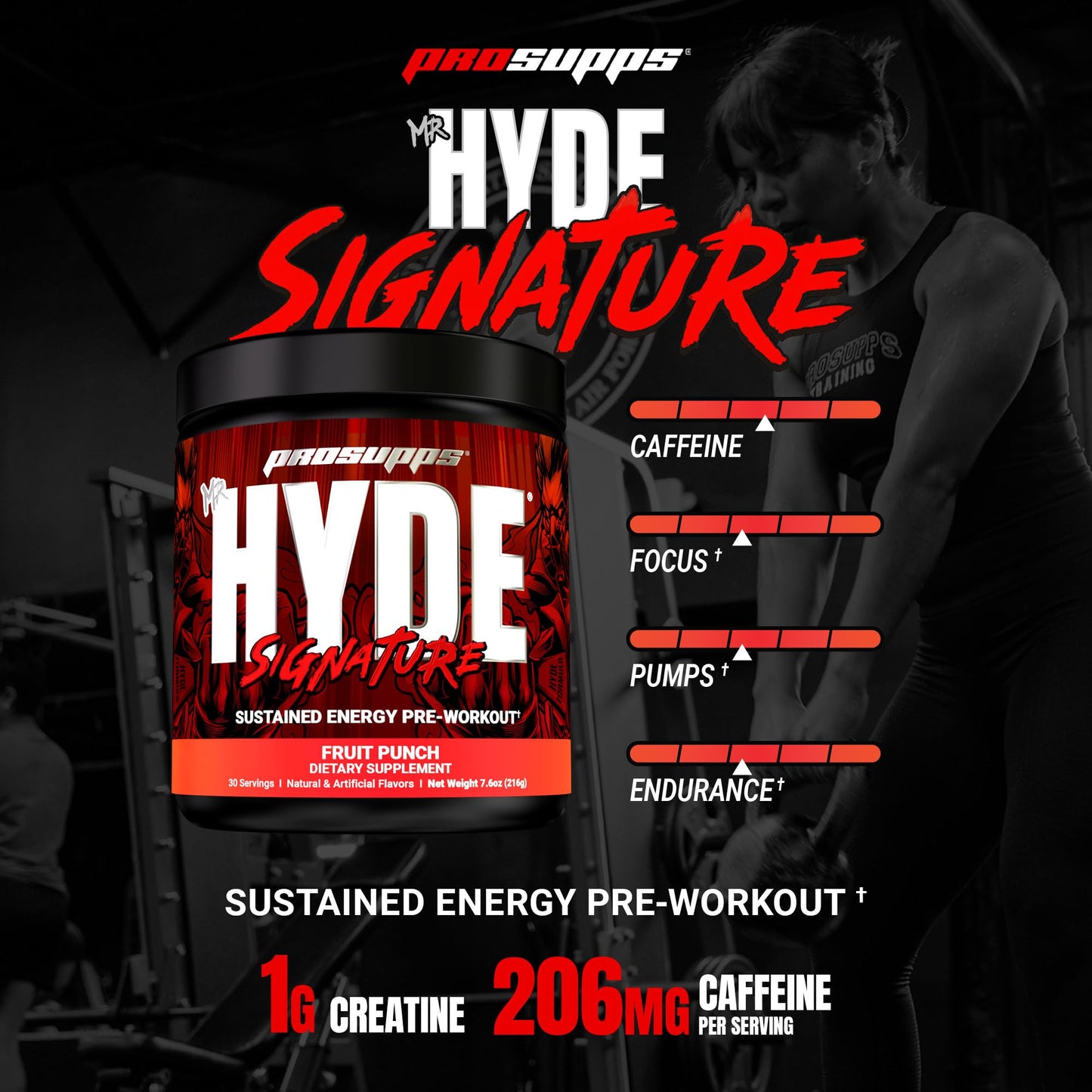 PROSUPPS Mr. Hyde Signature Pre Workout Powder with Creatine, Beta Alanine & Caffeine - Performance, Energy & Endurance - Clean Fitness & Gym Supplements for Men & Women (Blue Razz, 30 Servings) Nirvana Guru