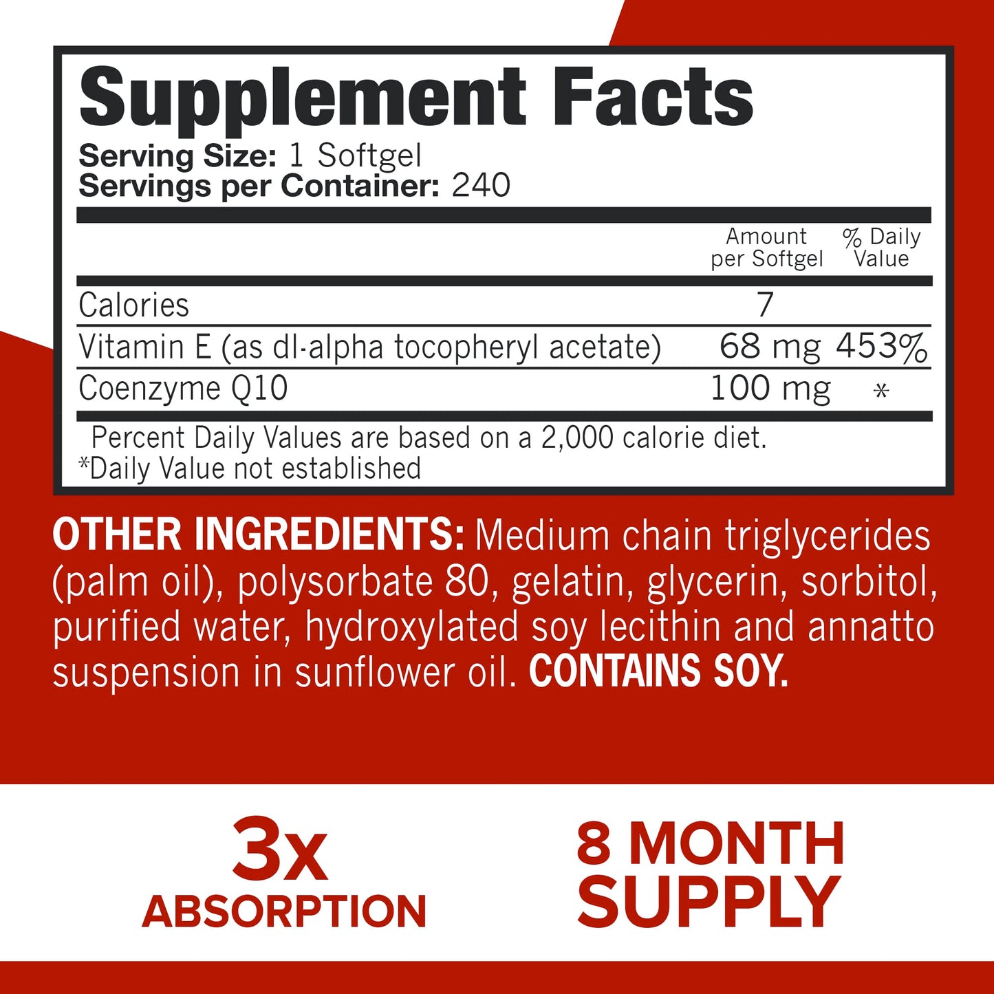 Qunol CoQ10 100mg Softgels, Ultra CoQ10 100mg, 3x Better Absorption, Antioxidant for Heart Health & Energy Production, Coenzyme Q10 Vitamins and Supplements, 4 Month Supply, 120 Count
