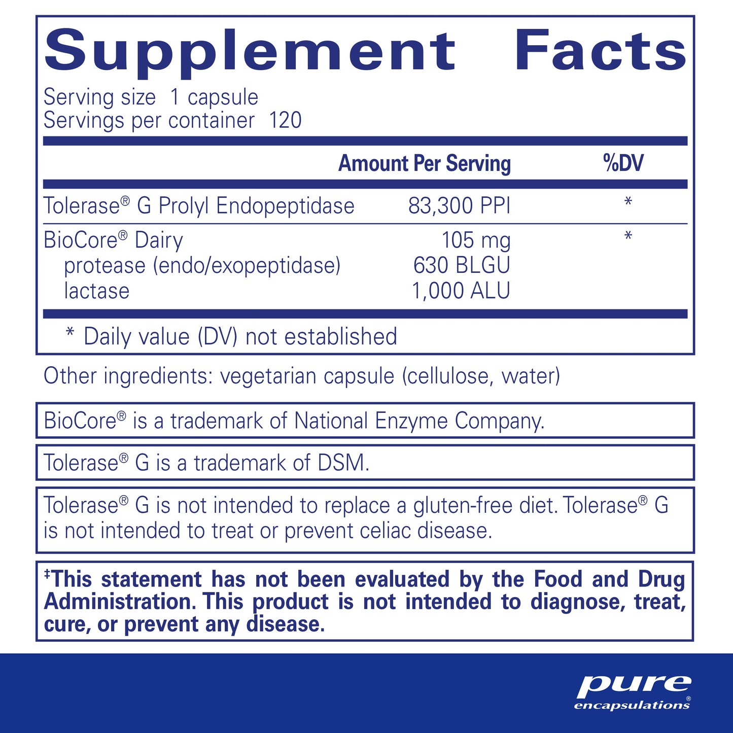 Pure Encapsulations Gluten/Dairy Digest | Unique Mix of Enzymes to Support Healthy Gluten and Dairy Digestion* | 60 Capsules - Nirvana Guru