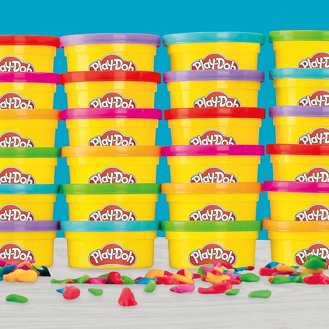 Play-Doh Party Favor Pack, Bulk 24 Pack of Modeling Compound with Cutters, Classroom Supplies for Arts & Crafts, Back to School Gifts & Prize Toys for Kids, Ages 3+ Nirvana Guru