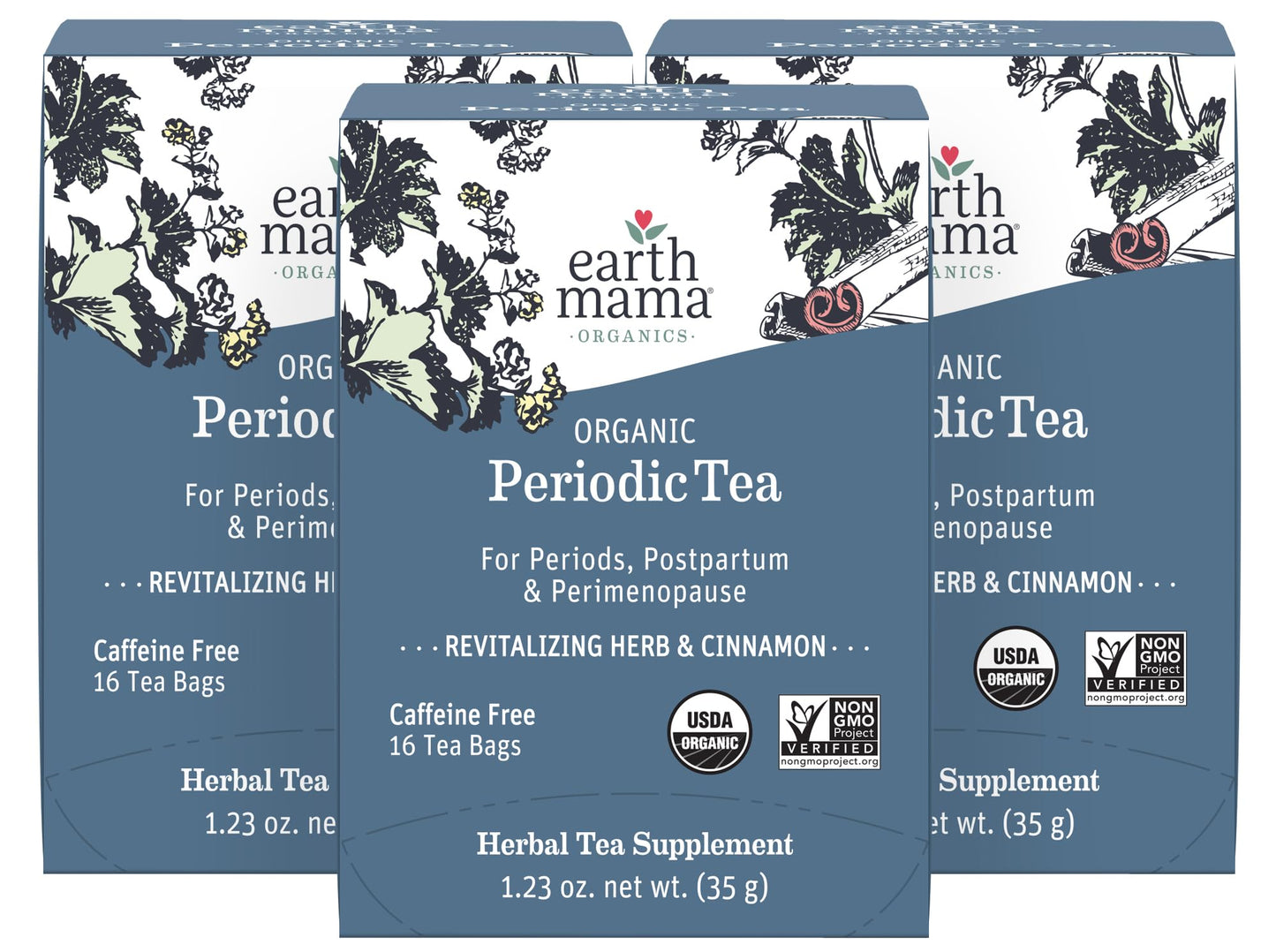 Earth Mama Organic Third Trimester Tea Bags | 100% USDA Organic Herbal Tea for Late Pregnancy Comfort + Childbirth Preparation, 16 Teabags Per Box (2-Pack) Nirvana Guru