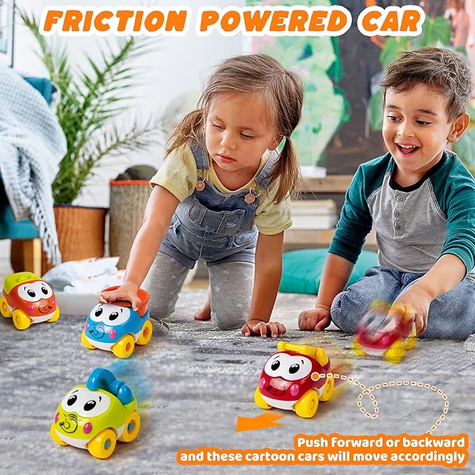 Marstone Toddler Toys for 1 2 Year Old Boys and Girls Gifts: Educational Elephant Slide with 4 Animal Cars Toys for Baby 12-18 Months, First Birthday Present Learning Push Truck Track Ages 1-2 Nirvana Guru