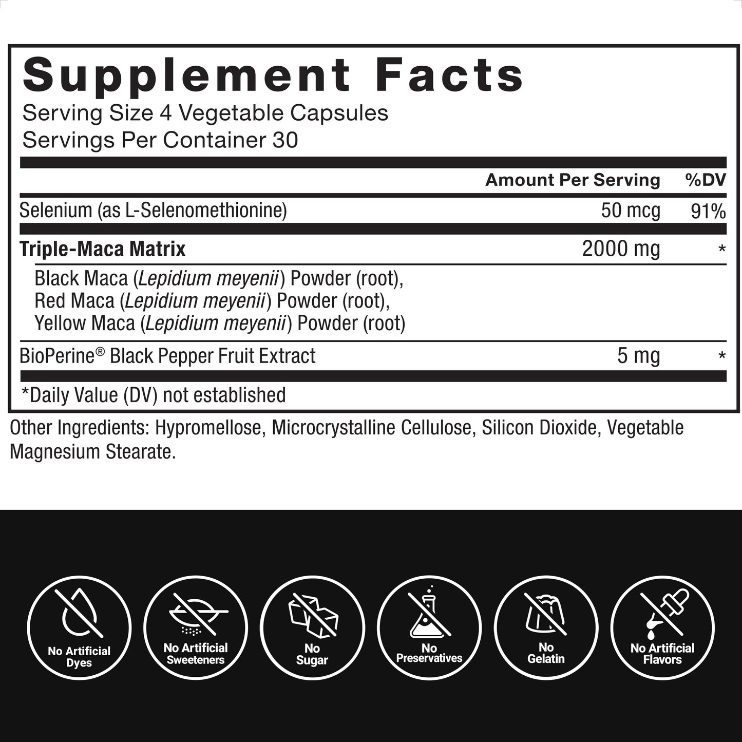 Force Factor Maca Max, Maca Root Capsules to Maximize Vitality & Performance, Made with Black Maca, Red Maca, & Yellow Maca Powder, Maca Root Powder, 2000mg, 120 Capsules