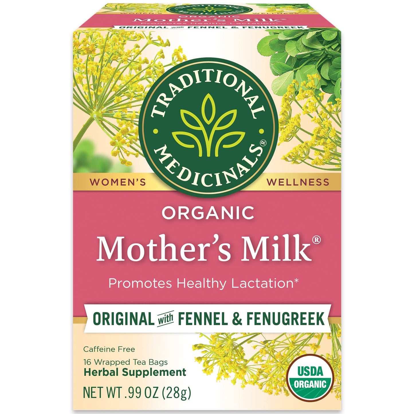 Traditional Medicinals Tea, Organic Healthy Cycle, Supports Healthy Menstrual Cycles, Includes Spearmint,16 Tea Bags - Nirvana Guru