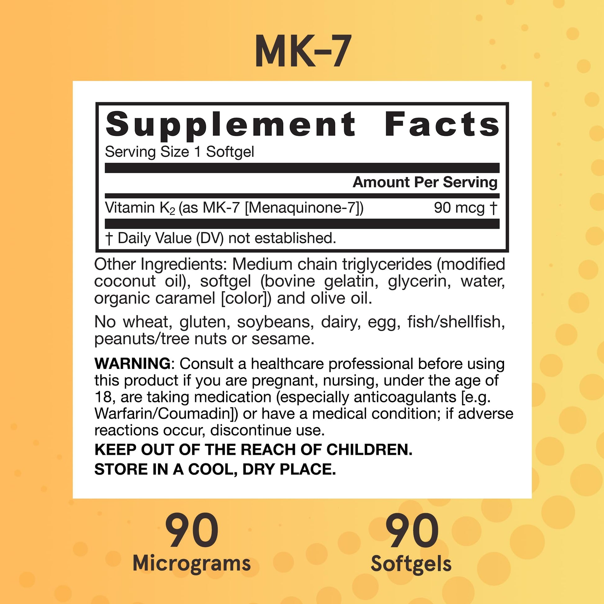 Jarrow Formulas MK-7 90 mcg - Bioactive Form of Vitamin K2 - 120 Servings (Softgels) - For Bone & Cardiovascular Health - Vitamin K2 MK-7 Dietary Supplement - K2 Vitamin Supplement MK-7 - Gluten Free - Nirvana Guru