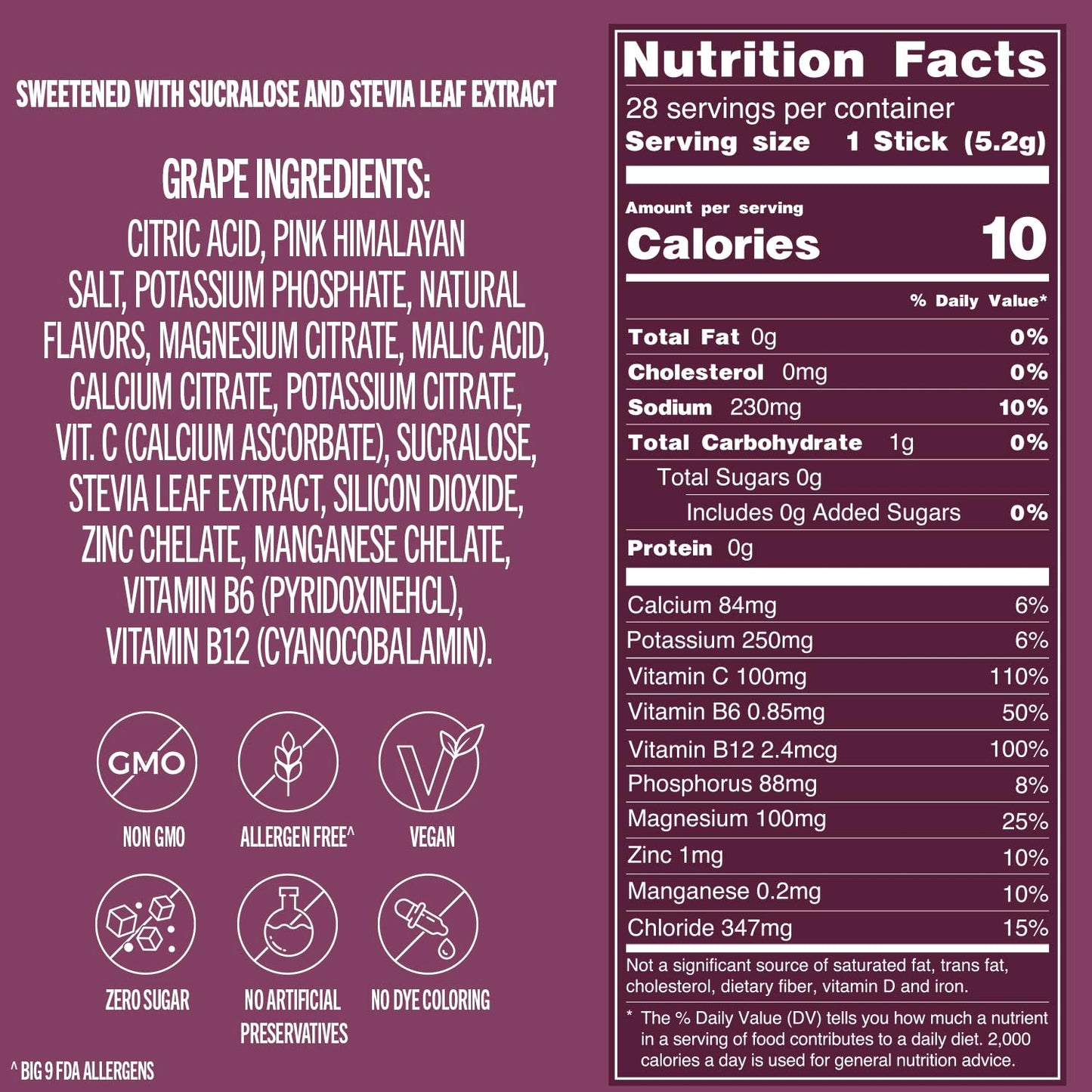 TREVI™ Sugar Free Electrolytes - Drink Mix Hydration Powder Packets - 28 Count - Variety Pack 1