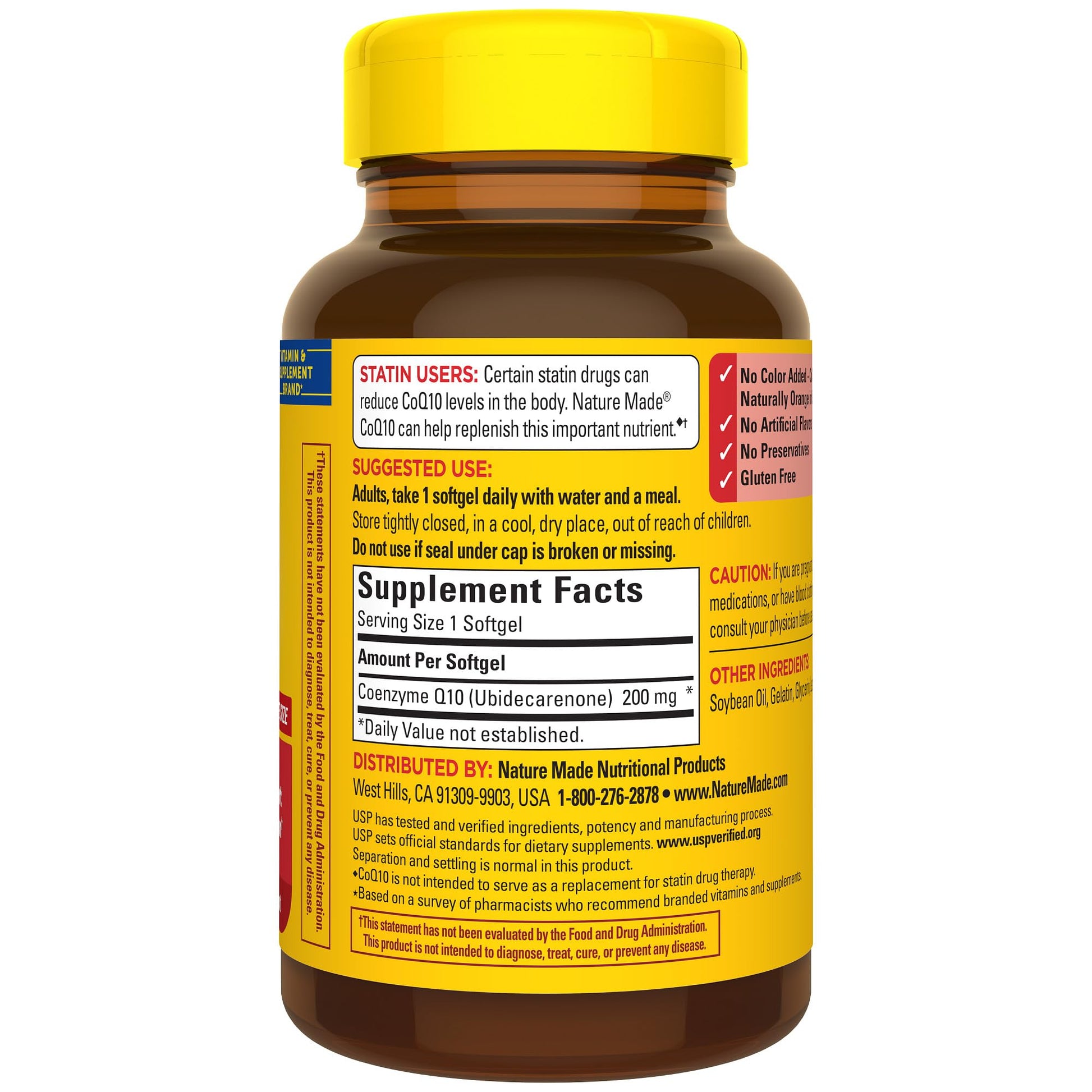 Nature Made CoQ10 200mg, Dietary Supplement for Heart Health Support, 80 Softgels, 80 Day Supply - Nirvana Guru