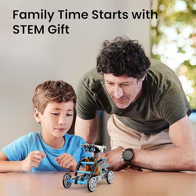 Sillbird 12-in-1 Solar Robot Building Kit STEM Gift for Boys Aged 8-13, DIY Science Educational Robotic Toys for Kids Teens Birthday, Powered by The Sun with 190 Pieces nirvanaguru