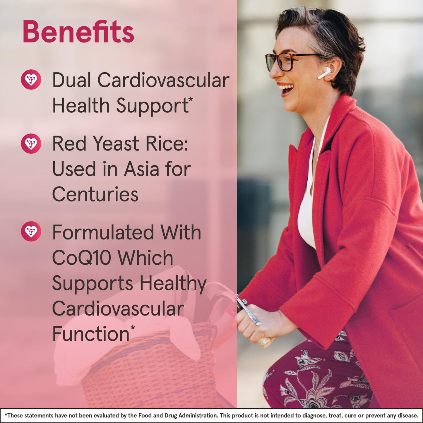 Jarrow Formulas Red Yeast Rice 1200 mg & Co-Q10 100 mg Per Serving - 120 Veggie Caps - 60 Servings - Herbal Heart Health Dietary Supplement - Supports Cardiovascular & Heart Health - Vegan - Nirvana Guru