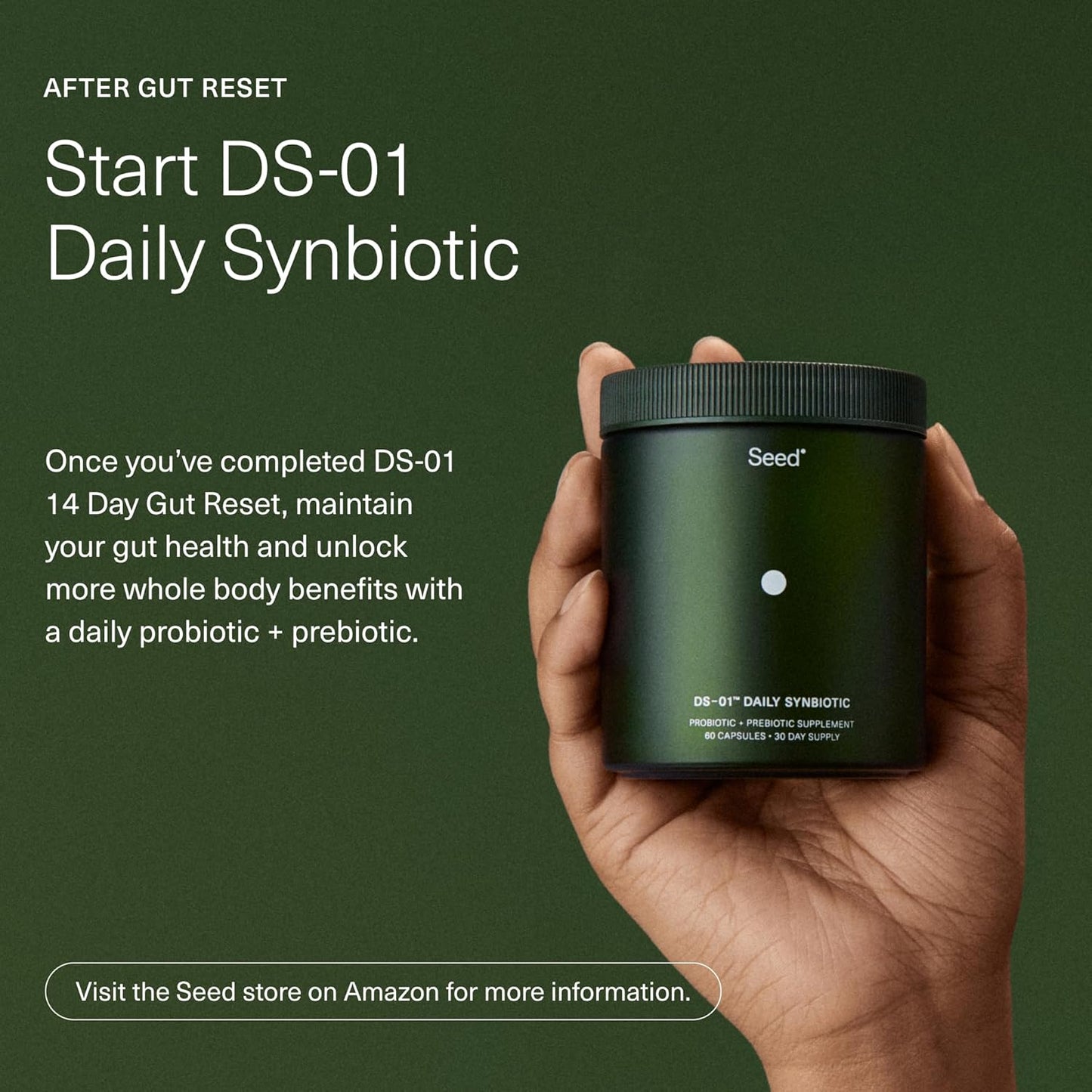 Seed 14 Day Gut Reset - Prebiotic and Probiotic for Women & Men - Digestive Health, Gut Health, Rapid Gut Recovery, Bloating & Constipation Relief - Vegan & Shelf-Stable - 28 Capsules (14-Day Supply) - Nirvana Guru