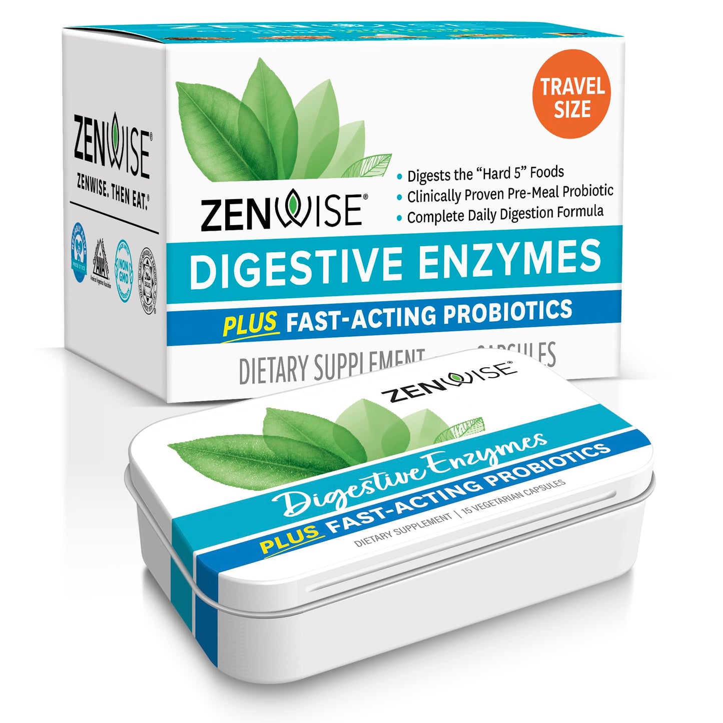 Zenwise Health Digestive Enzymes and Bromelain for Gut Health - Probiotic Multi Enzymes with Prebiotics and Probiotics for Women and Men for Digestive Health and Bloating Relief for Digestion - 45 CT Nirvana Guru