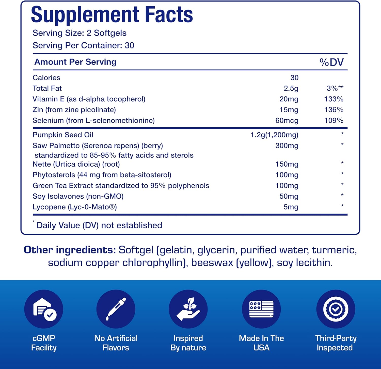 Prostana Prostate Health Supplement for Men - Clinical Formula Herbal Complex with Beta Sitosterol Saw Palmetto and Pumpkin Seed Oil for Prostate Support - Non-GMO & Made in The USA - 1 Month Supply Nirvana Guru