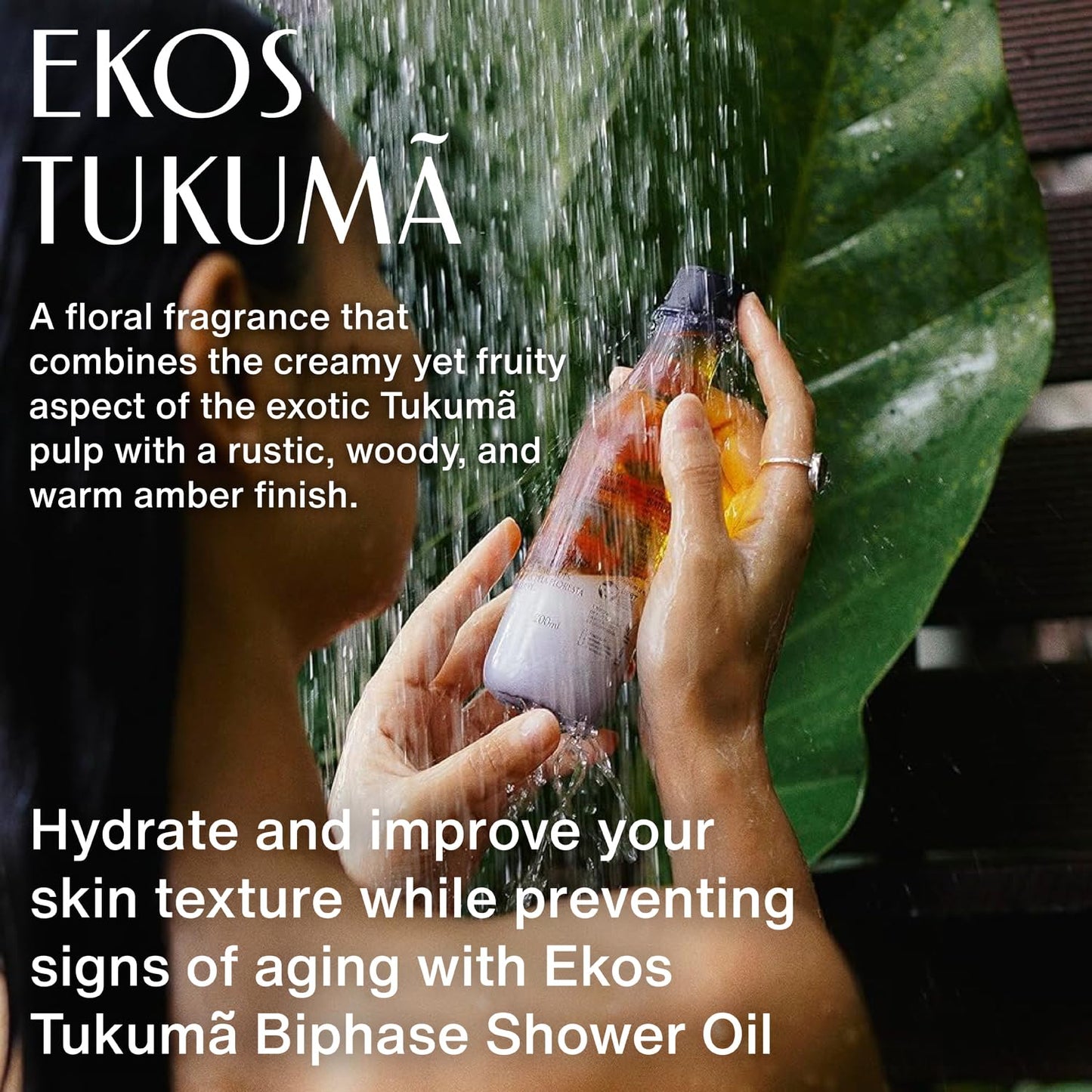 natura - Ekos Maracujá Triple Phase Shower Oil - Calming In-Shower or Bath Oil - Scented - Skin Moisturizer - Vegan Skin Care - Brazilian Beauty Secrets - Self Care - 6.7 fl oz (200ml) - Nirvana Guru