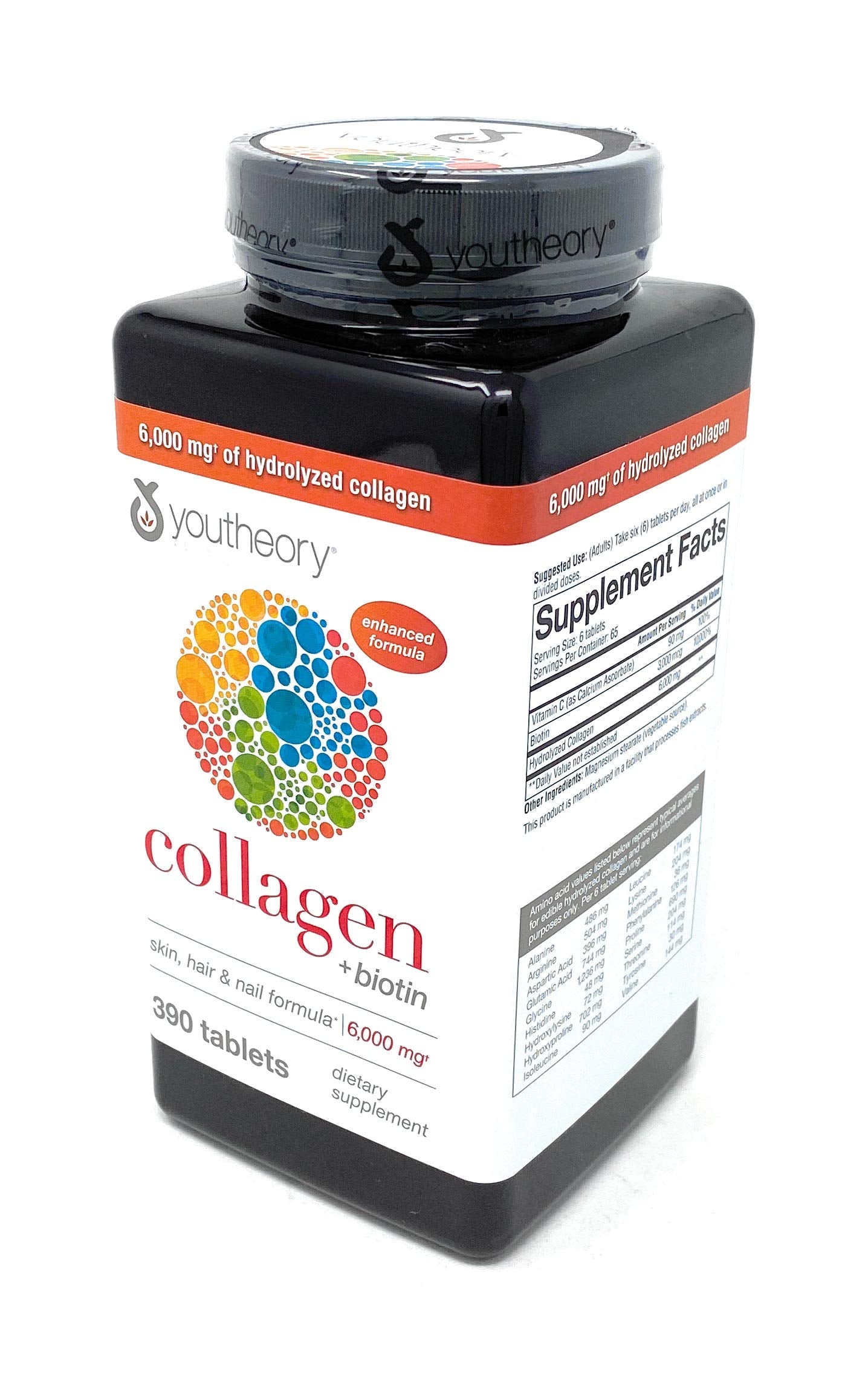 Youtheory Collagen Plus Biotin, 390 Tablets - Nirvana Guru