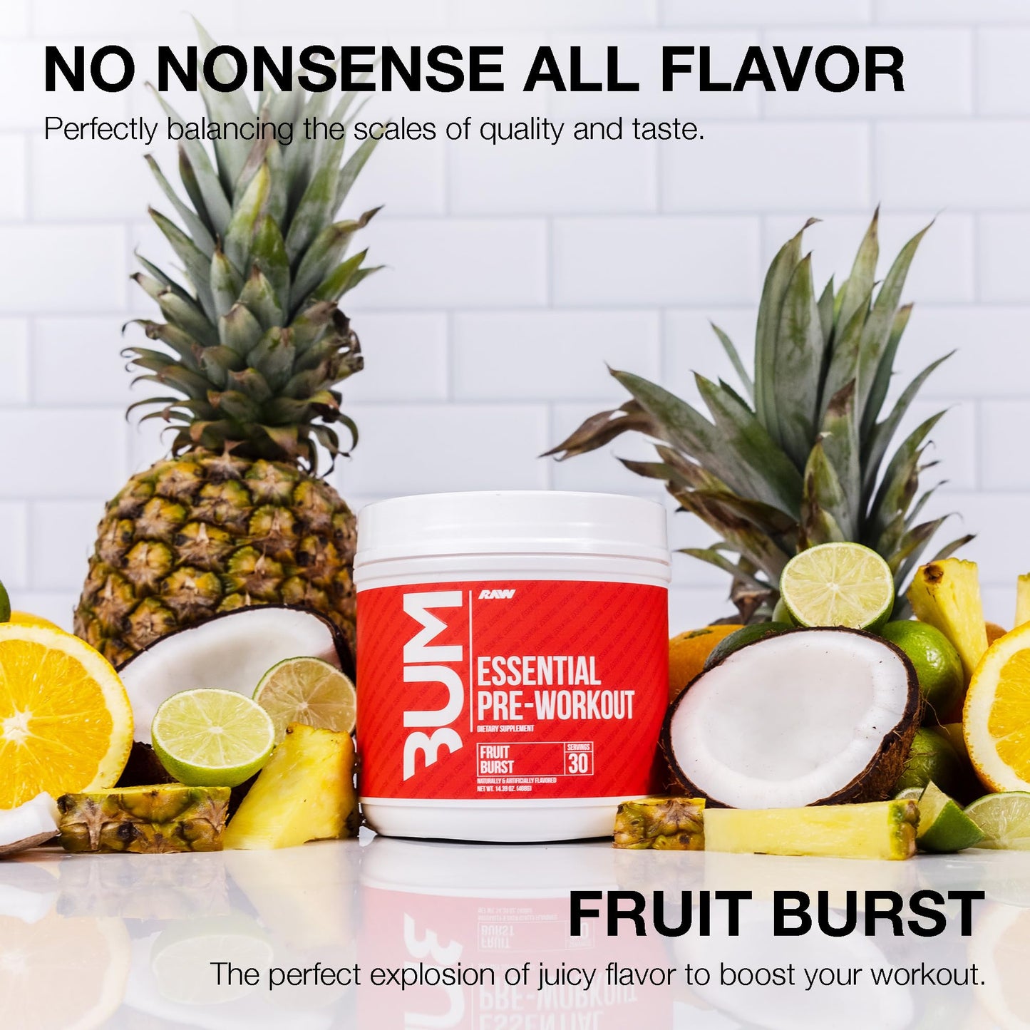 RAW Nutrition - Essential Pre - Chris Bumstead Pre Workout Formula, Sports Nutrition Pre-Workout Powders | Men & Womens Drink, Energy Powder for Working Out (Peach Mango)