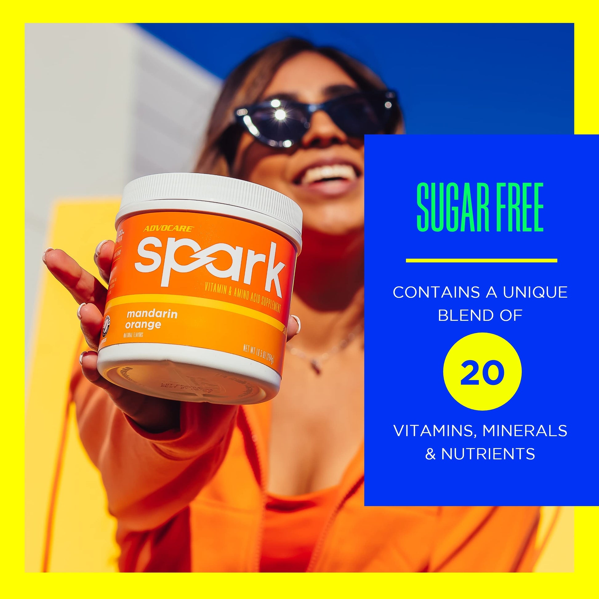 AdvoCare Spark Vitamin & Amino Acid Supplement - Focus & Energy Drink Powder Mix with Vitamin A, B-6, C & E - Also Includes L-Carnitine & L-Tyrosine - Fruit Punch - 10.5 oz Nirvana Guru