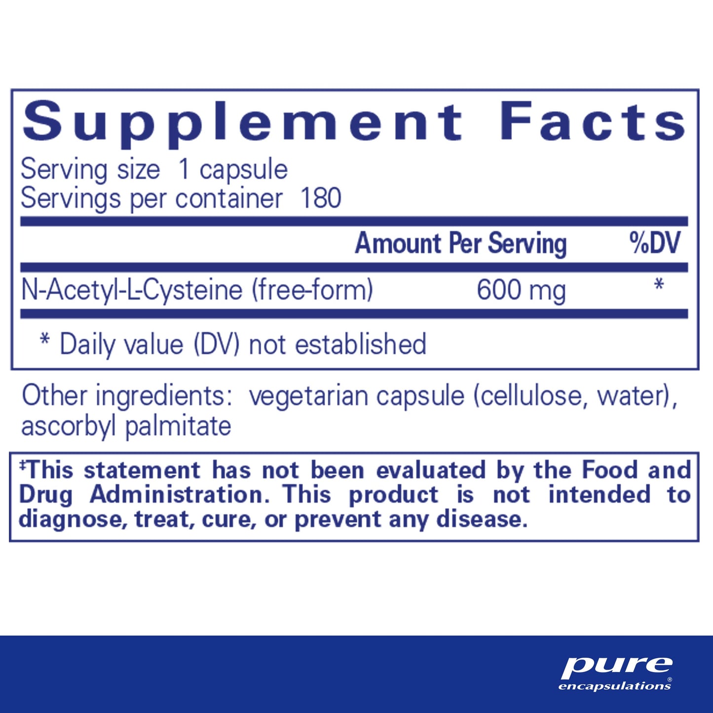 Pure Encapsulations NAC 600 mg - N-Acetyl Cysteine NAC Supplement for Lung Health & Immune Support, Liver Support & Antioxidants* - with Freeform N-Acetyl-L-Cysteine - 90 Capsules Nirvana Guru
