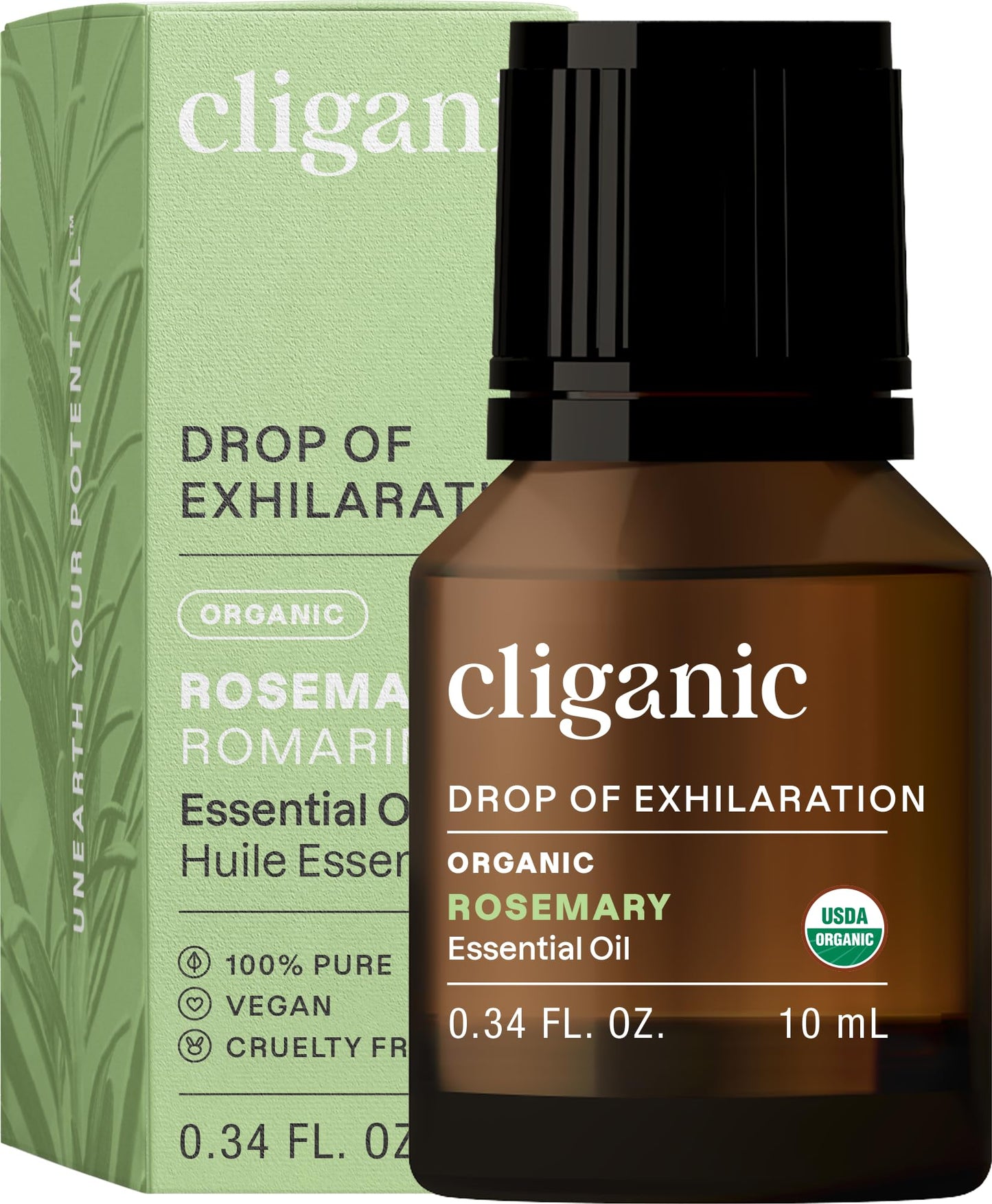 Cliganic Organic Lavender Essential Oil - 100% Pure Natural Undiluted, for Aromatherapy Diffuser | Non-GMO Verified (Packaging May Vary)
