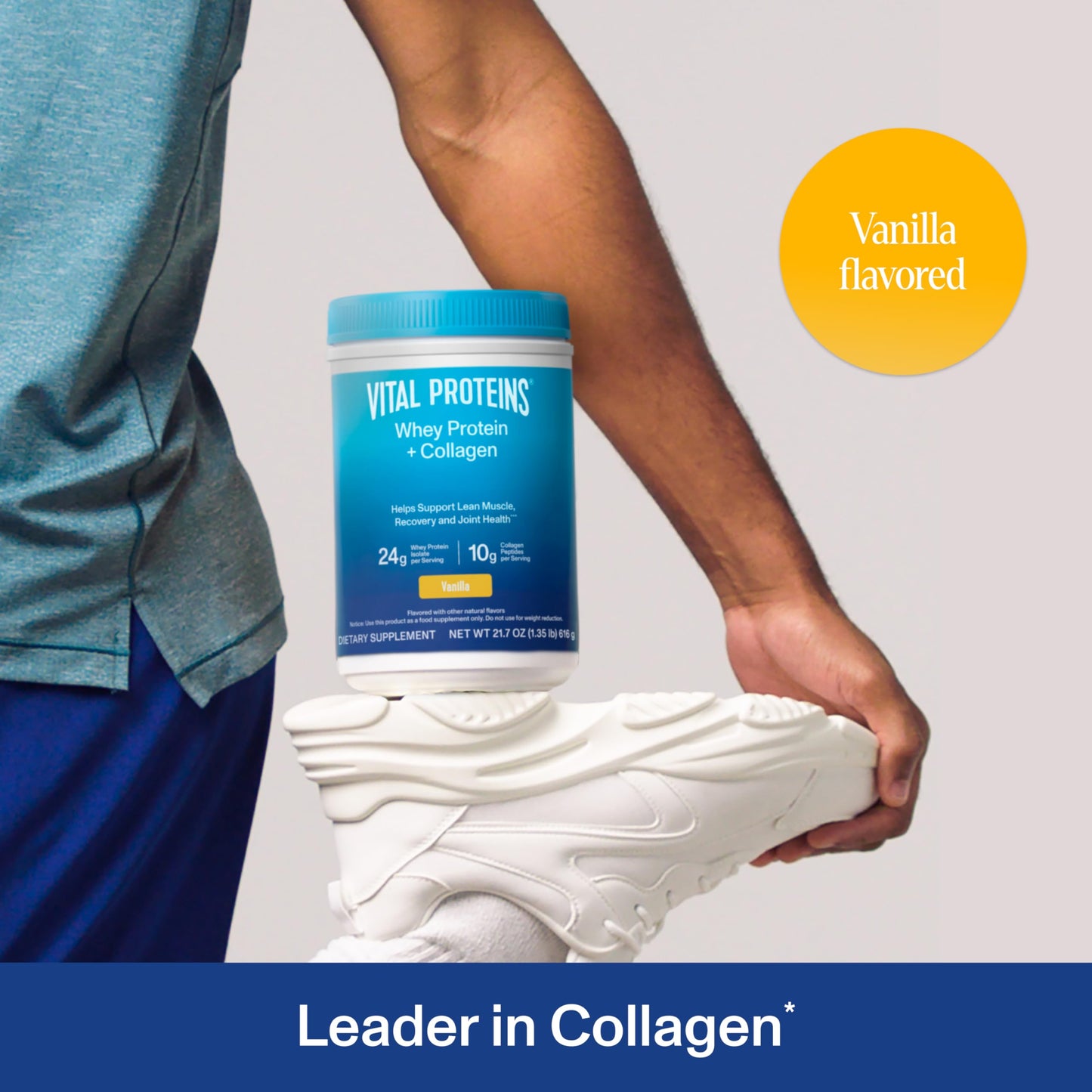 Vital Proteins Whey Protein Powder+ Collagen Peptides, 24g Protein Supporting Recovery & Joint Health, with Vitamin C, About 16 Servings - Vanilla 21.7oz - Nirvana Guru