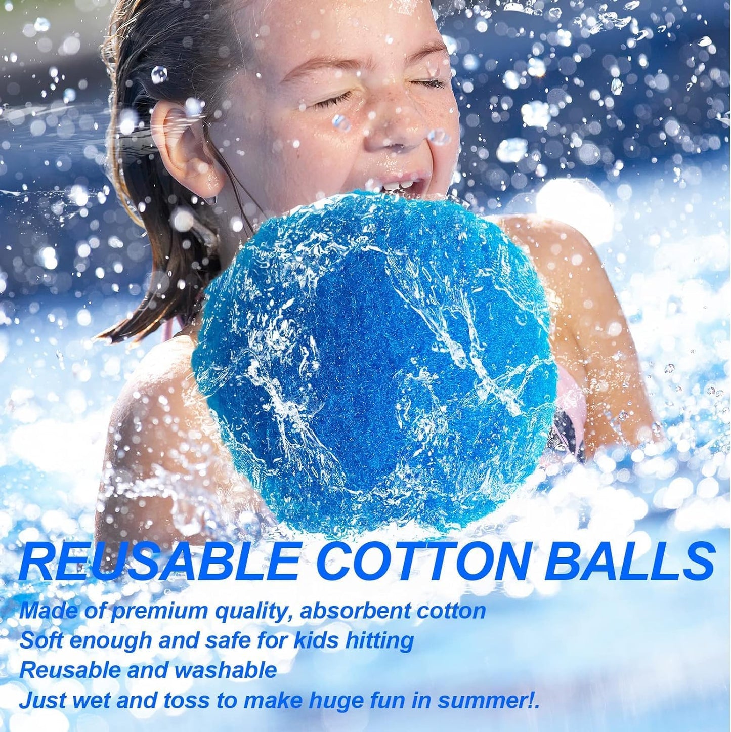 60 Pcs Reusable Water Balls, Reusable Water Balloons for Outdoor Toys and Games, Water Toys for Kids and Adults Boys and Girls - Summer Balls for Pool and Backyard Fun nirvanaguru