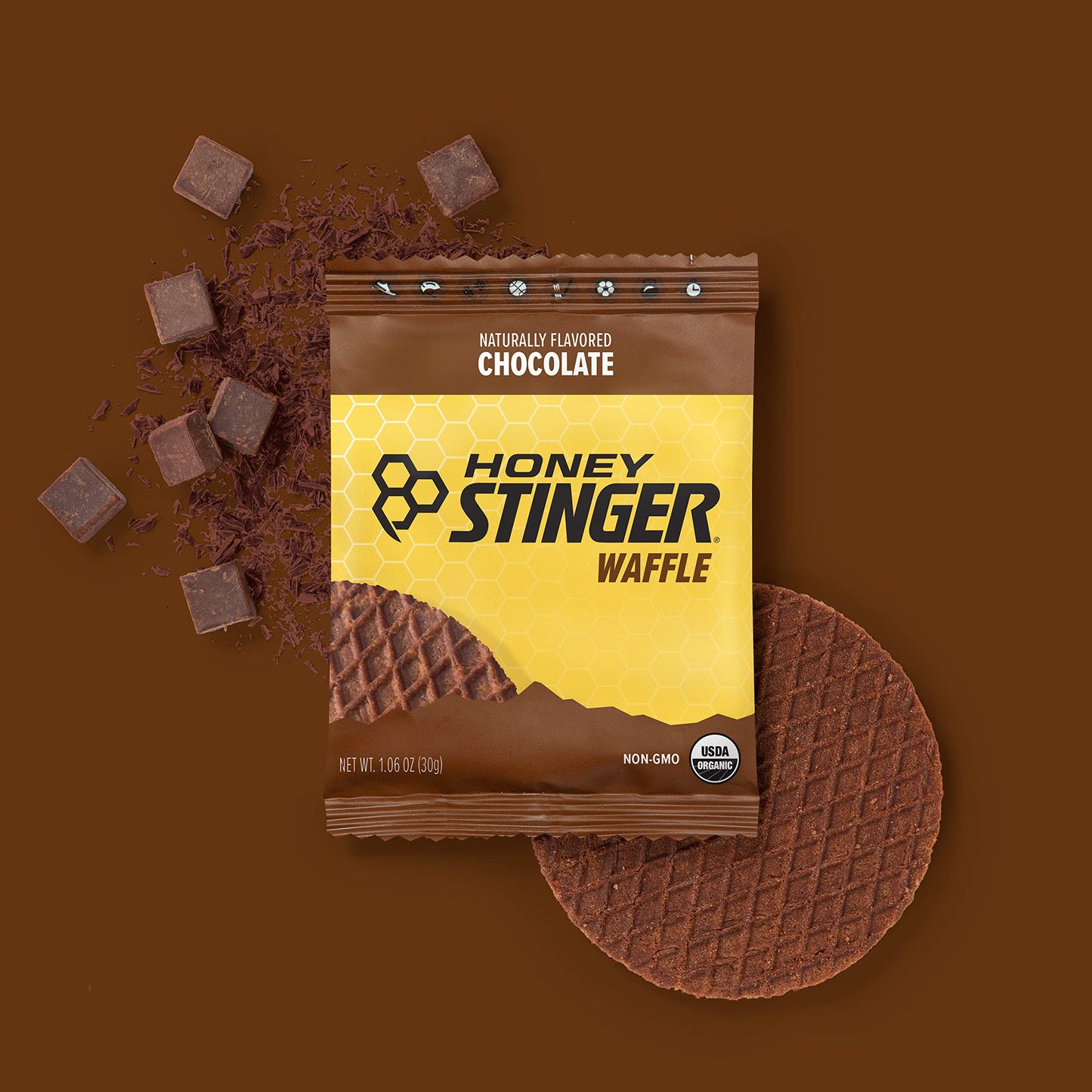 Honey Stinger Organic Honey Waffle Energy Stroopwafel for Exercise, Endurance and Performance Sports Nutrition for Home & Gym, Pre and Post Workout Box of 16 Waffles, 16.96 Ounce (Pack of 16)