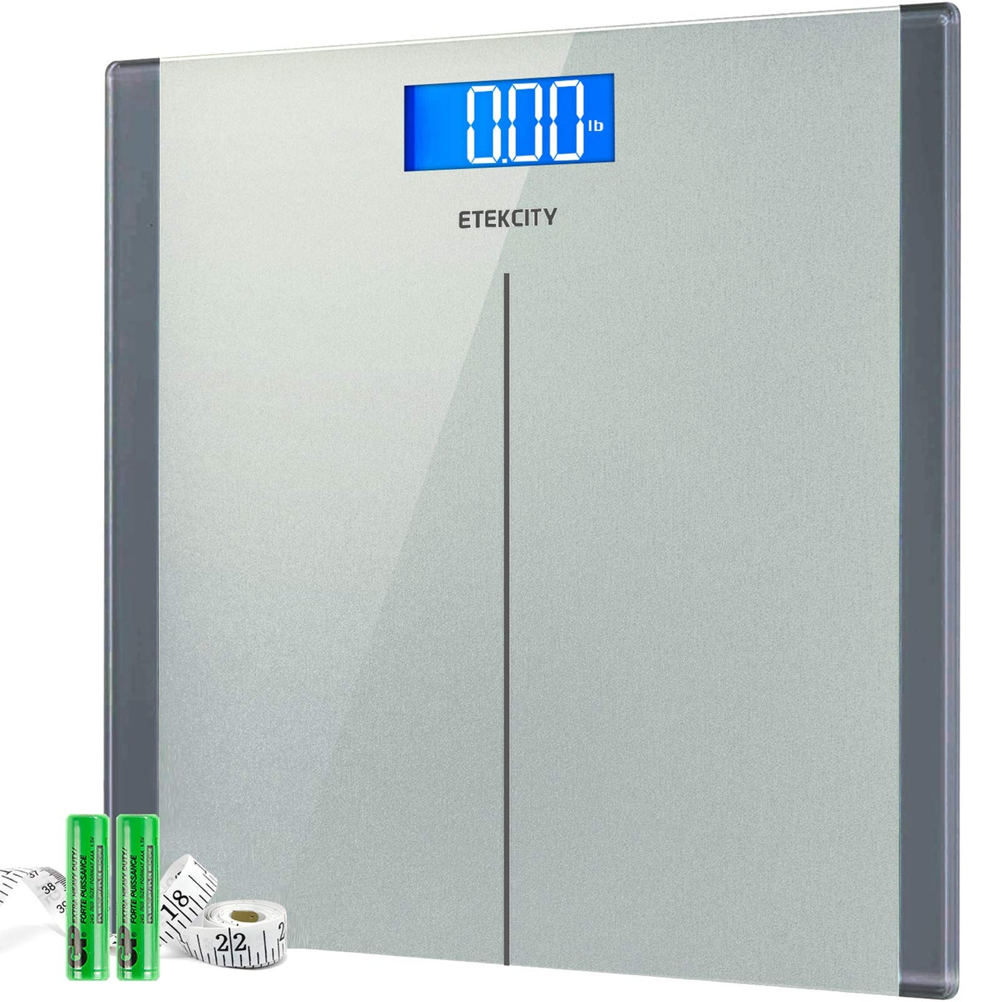 Etekcity Digital Body Weight Bathroom Scale, Large Blue LCD Backlight Display, High Precision Measurements,6mm Tempered Glass, 400 Pounds Nirvana Guru