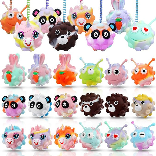 18 PACK Animal Pop Balls Party Favors for Kids,3D Pop Balls Fidget Toys,Birthday Gifts for Boys & Girls,Goodie Bag Stuffers,Pinata Stuffers,Carnival Prizes,Treasure Box Toys,Kids Prizes nirvanaguru