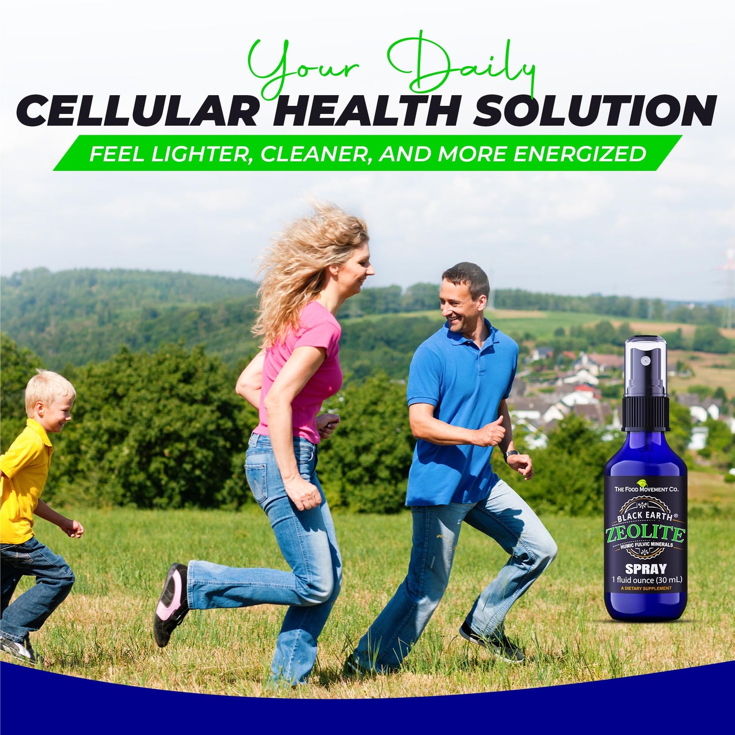 Black Earth Zeolite with Humic Fulvic Acids, Trace Minerals, for Adults and Kids Supports Gut Health, Immune Support, Digestion and Elimination and More 1oz Liquid Pump Spray Supplement Nirvana Guru