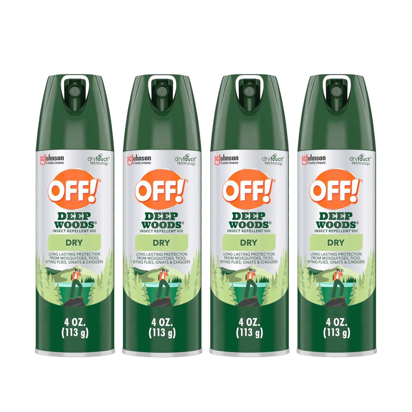 OFF! Deep Woods Insect Repellent Aerosol, Dry, Non-Greasy Formula, Bug Spray with Long Lasting Protection from Mosquitoes, 4 Oz, 2 Count Nirvana Guru