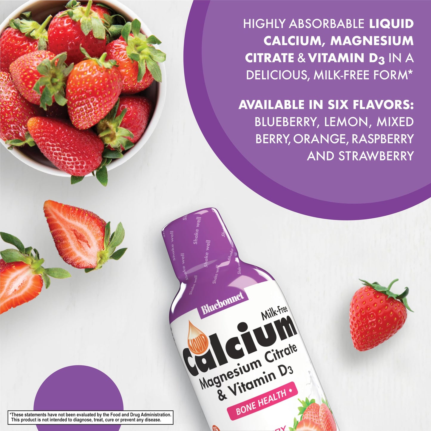 Bluebonnet Nutrition Liquid Calcium Citrate, Magnesium, Vitamin D3, Bone Health, Gluten Free, Soy Free, Milk Free, Kosher, 16 fl oz, 32 Servings, Mixed Berry Flavor Nirvana Guru