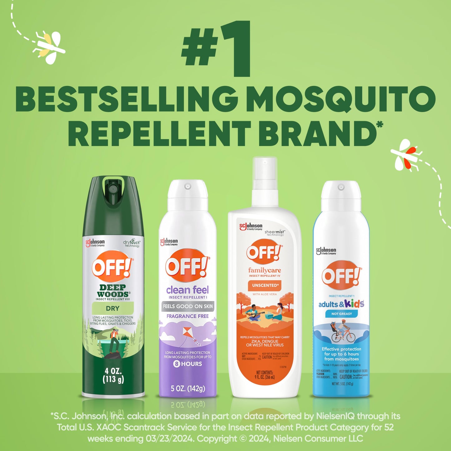 OFF! Deep Woods Insect Repellent Aerosol, Dry, Non-Greasy Formula, Bug Spray with Long Lasting Protection from Mosquitoes, 4 Oz, 2 Count Nirvana Guru