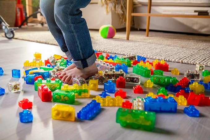 Goliath Jelly Blox Creative Kit | Includes 20 Blocks | Toddler & Preschool Building Blocks Kids Can Squeeze, Stretch, Squish | Safety Tested & Ouch-Free | Tactile, Sensory Play Toy for Ages 2+ nirvanaguru